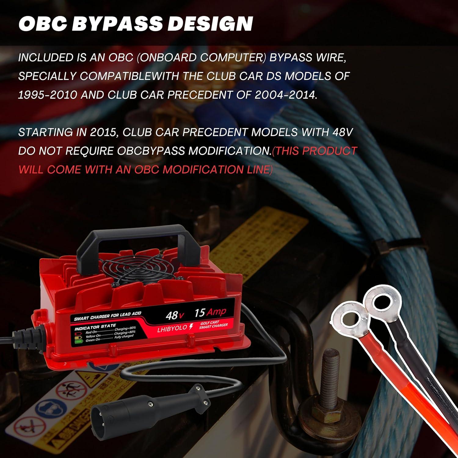 Cargador de Baterías Golf 48V LHIBYOLO 15Amp IP67