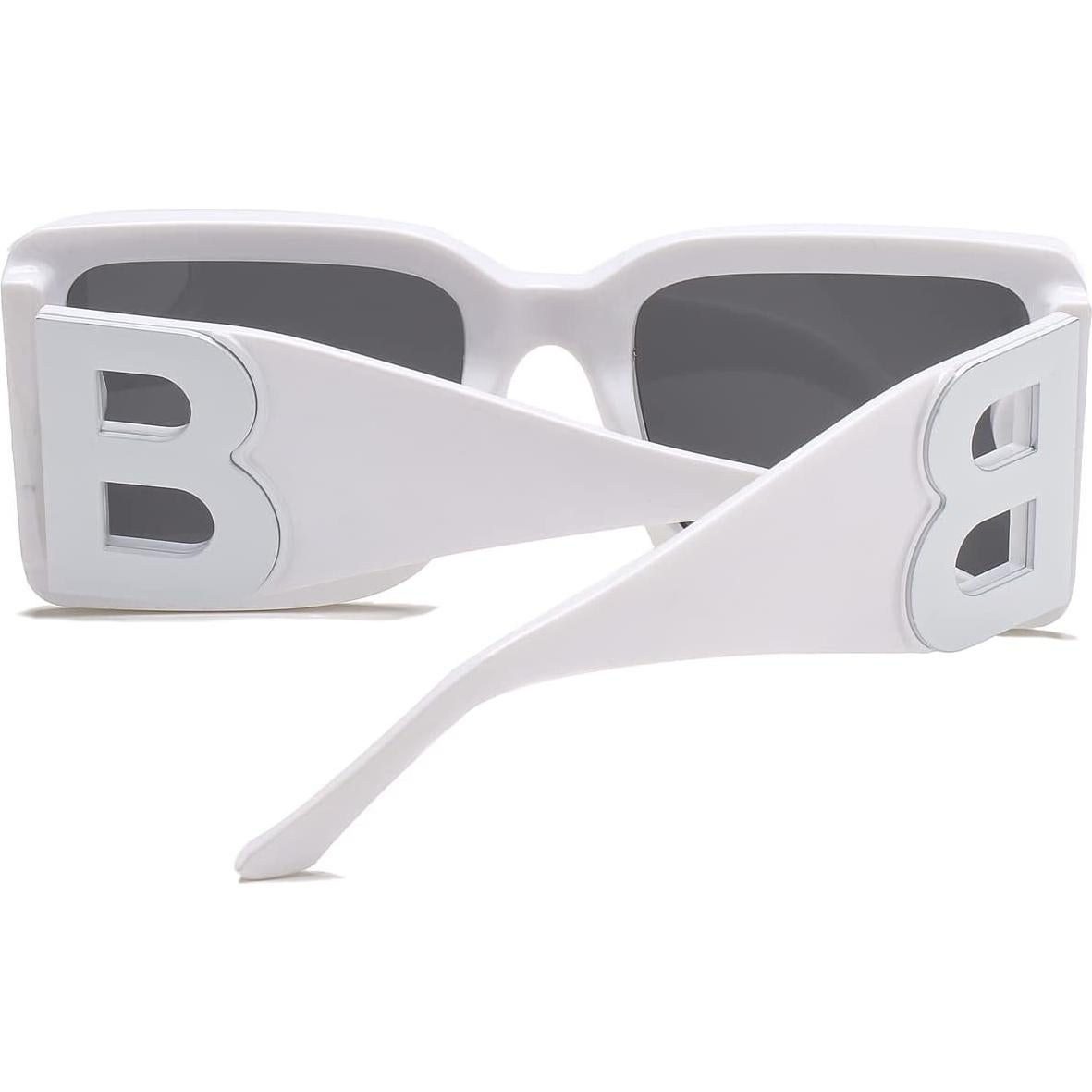 Gafas de sol cuadradas PORADAY UV400 unisex marco negro