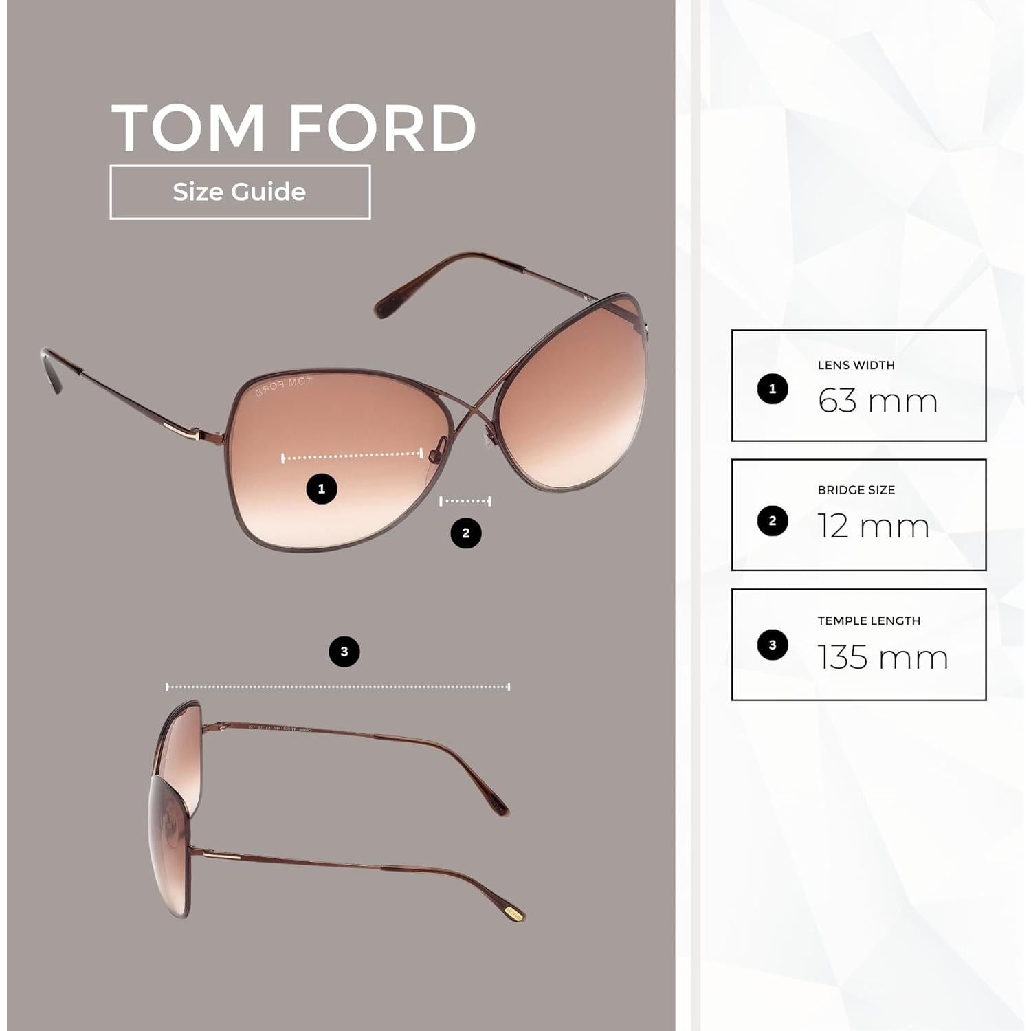 Gafas de sol Tom Ford FT0250 Colette para mujeres + Kit iWear