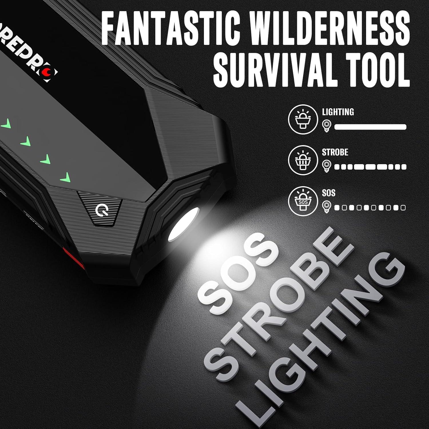 Arrancador de Salto GREPRO GP181 3000A 12V con Luz LED