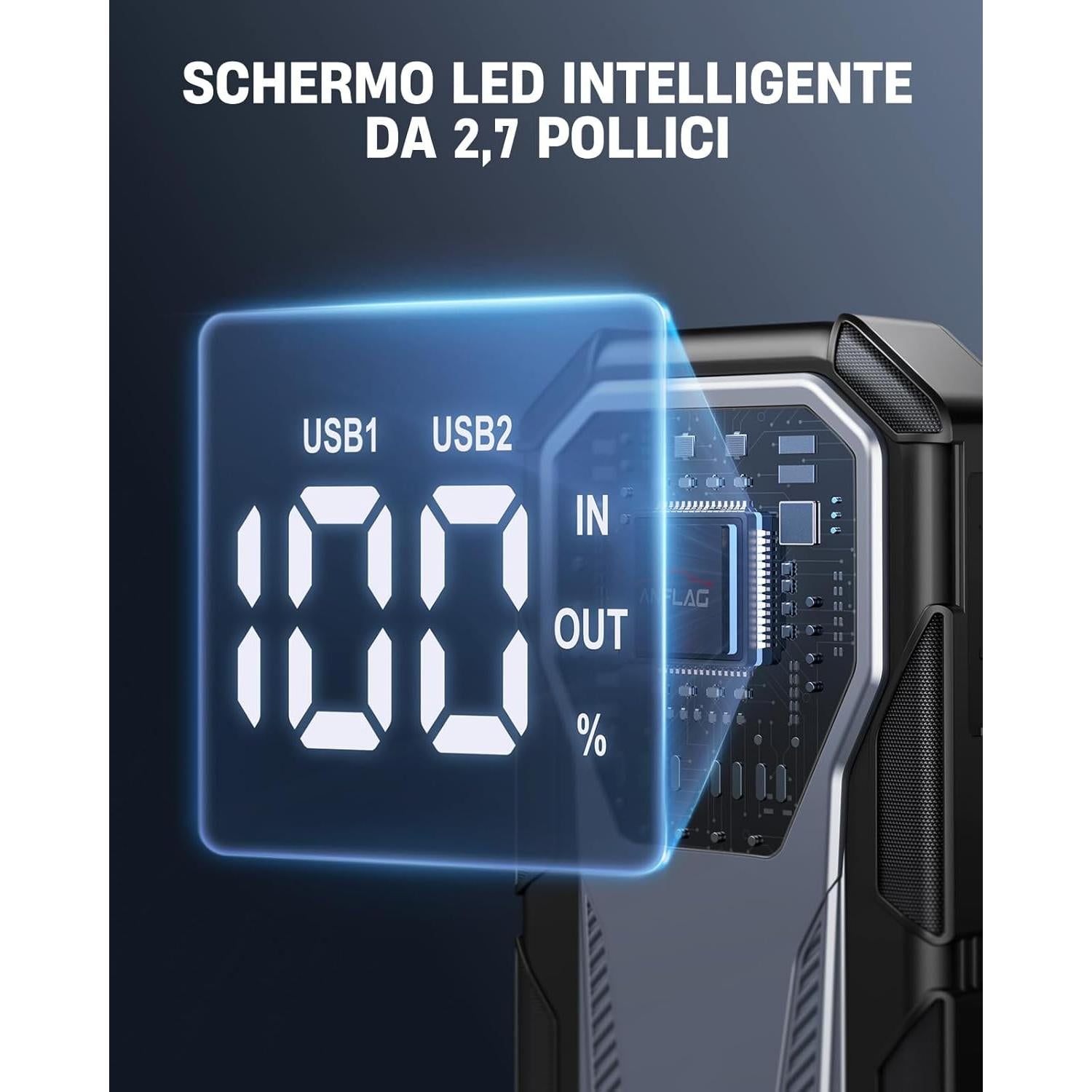 Arrancador de Coche ANFLAG BD40 5500A 12V 21800mAh