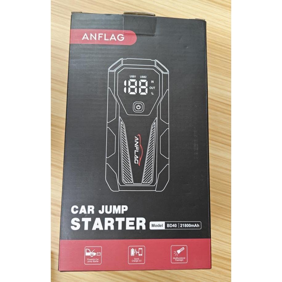 Arrancador de Coche ANFLAG BD40 5500A 12V 21800mAh