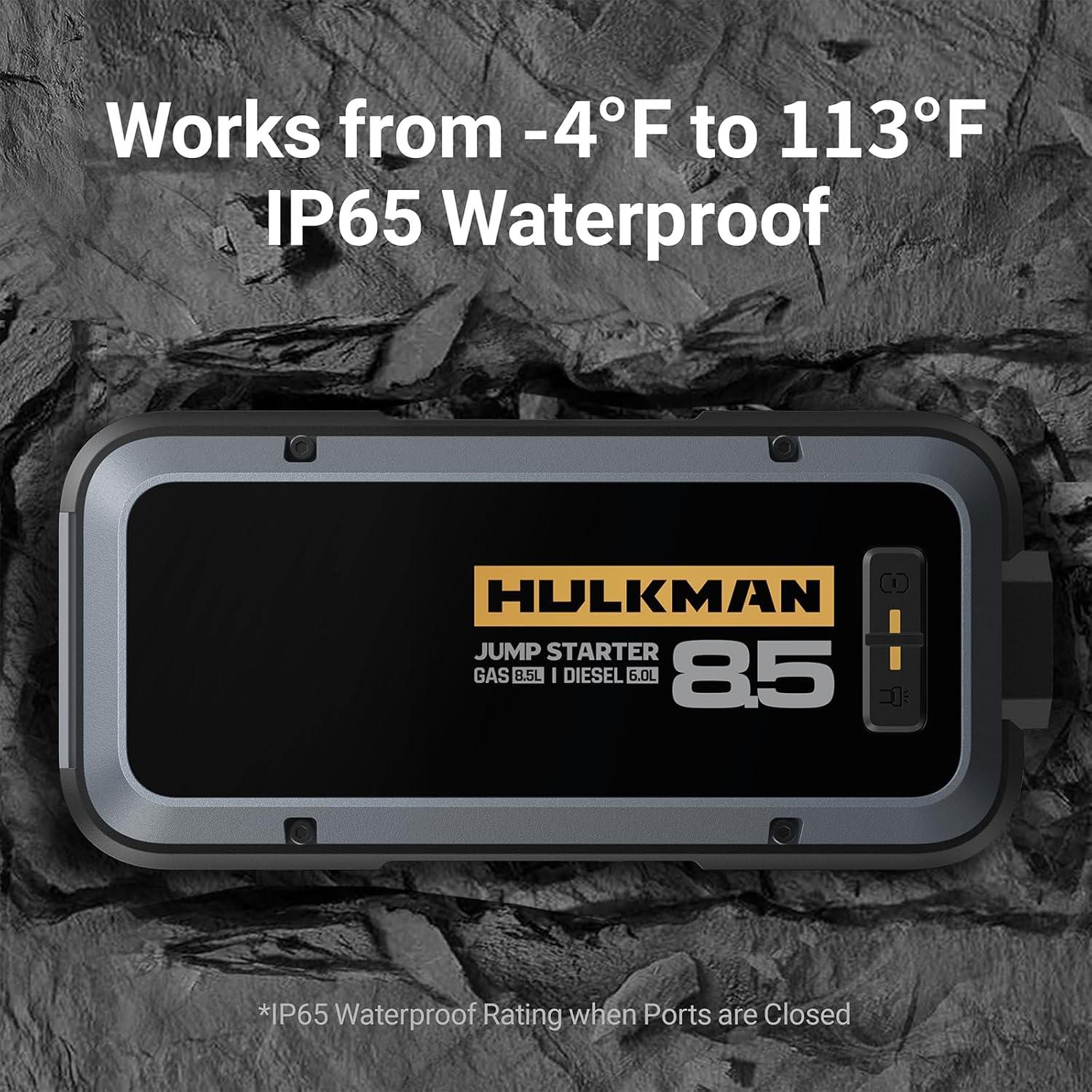 Hulkman Alpha 85, 2000A, Arrancador de Baterías 12V