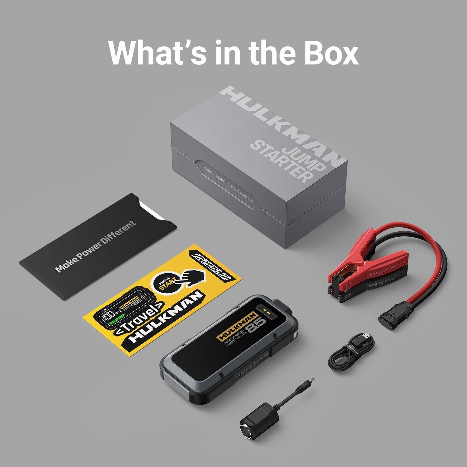 Hulkman Alpha 85, 2000A, Arrancador de Baterías 12V