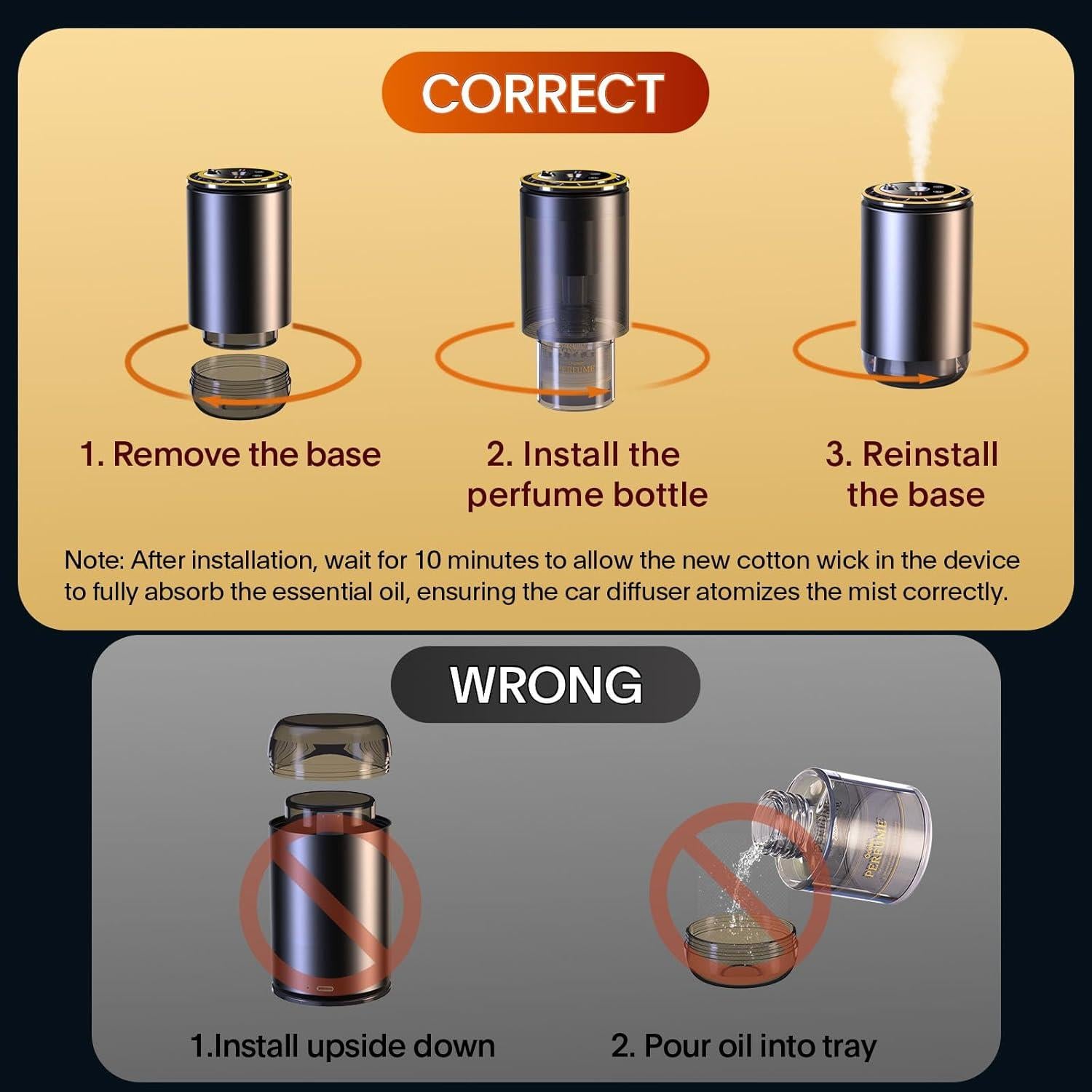 Difusor de Aromas para Automóvil AmazeFan 2025 Océano 50ml
