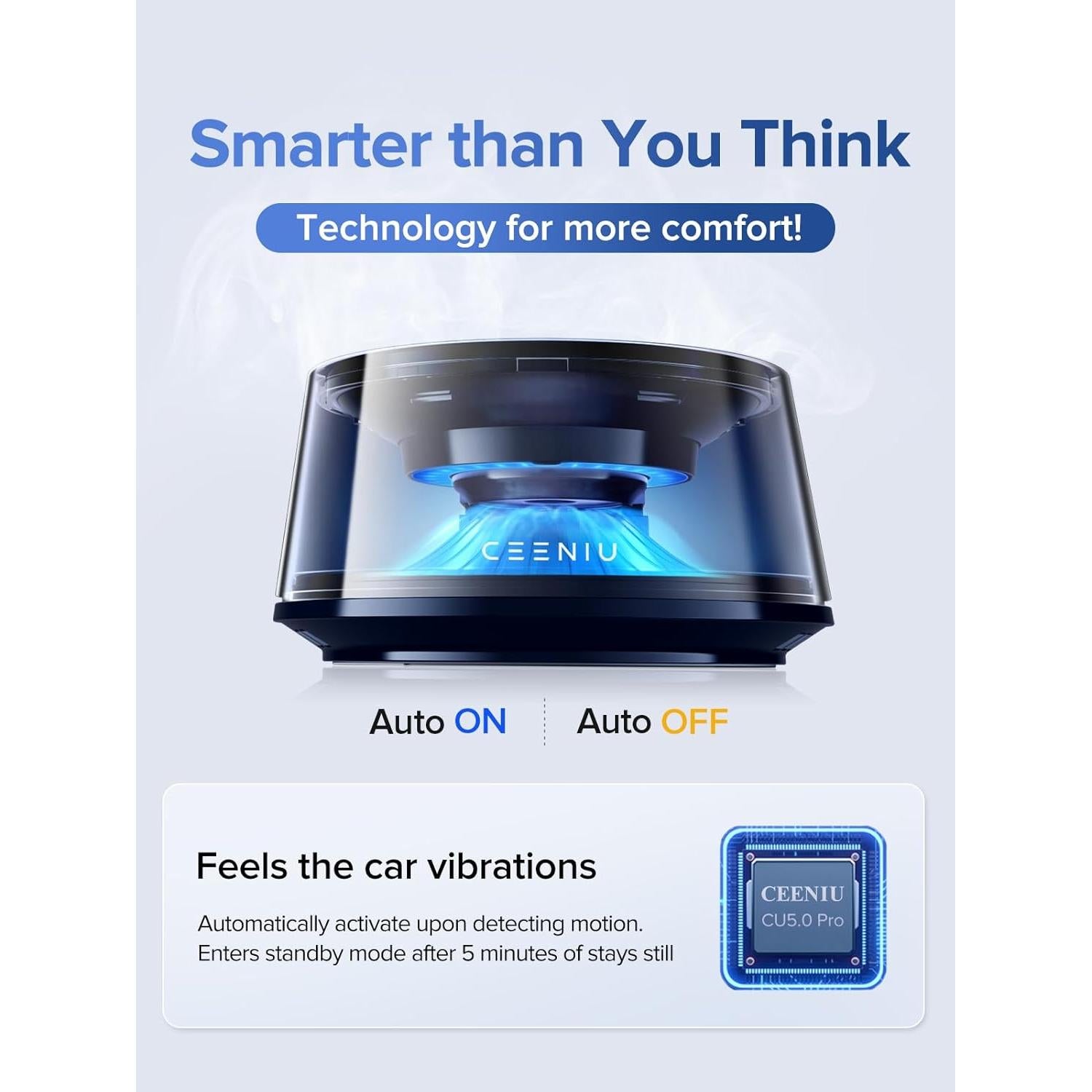 Ambientador de Aire para Autos Ceeniu CF8, Colonia Sándalo