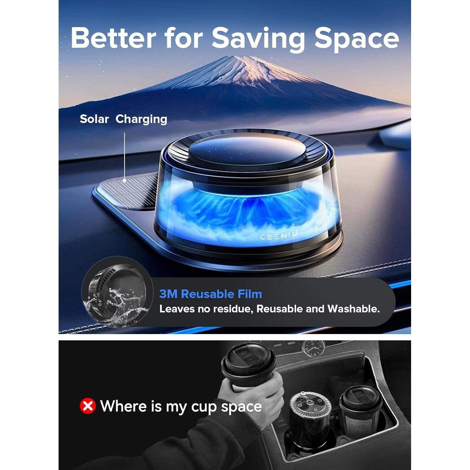 Ambientador de Aire para Autos Ceeniu CF8, Colonia Sándalo