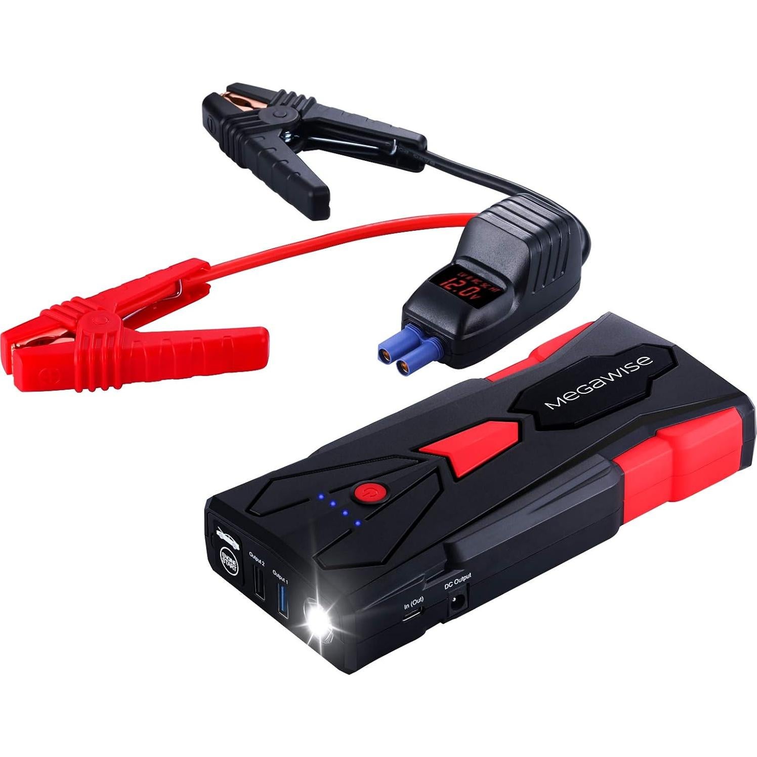 Arrancador de Batería MEGAWISE G23 1500A 16800mAh 12V