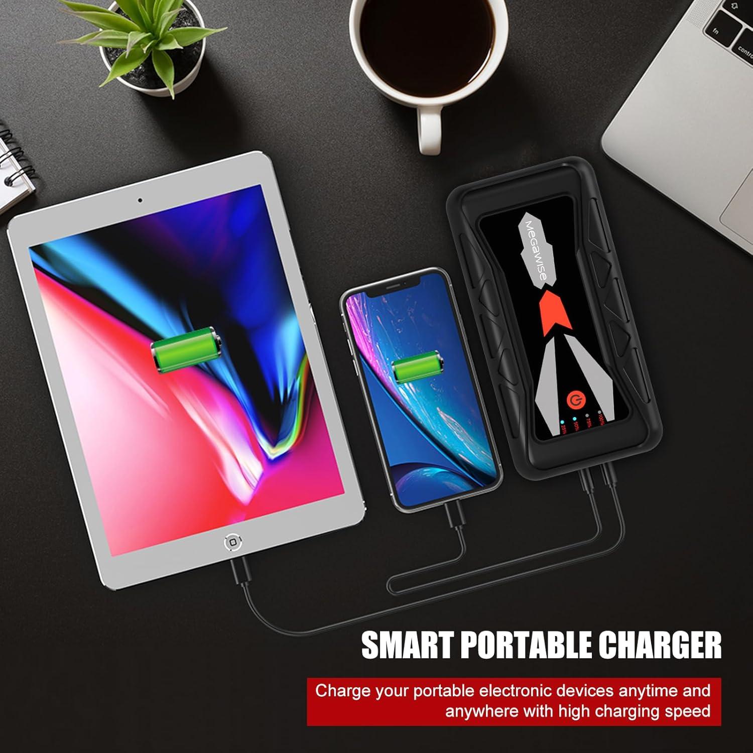 Arrancador de Batería MEGAWISE G23 1500A 16800mAh 12V