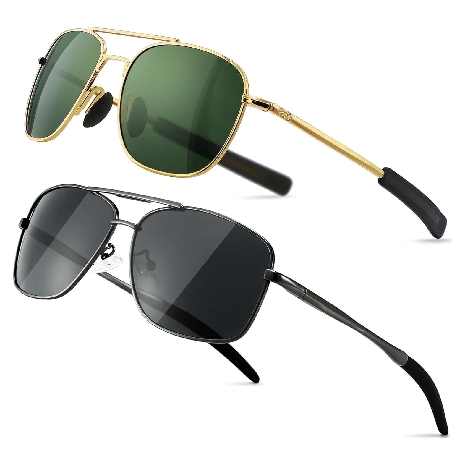 Gafas de Sol Piloto Polarizadas Sungait UV400 - Paquete de 2