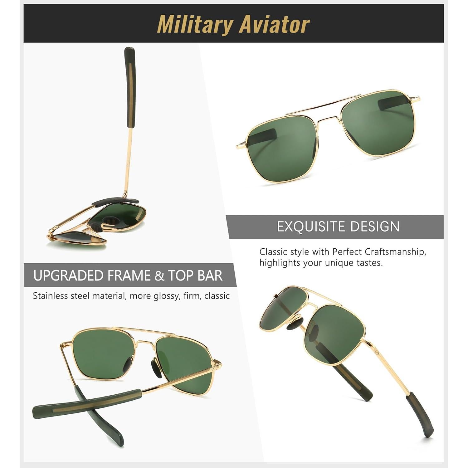 Gafas de Sol Piloto Polarizadas Sungait UV400 - Paquete de 2