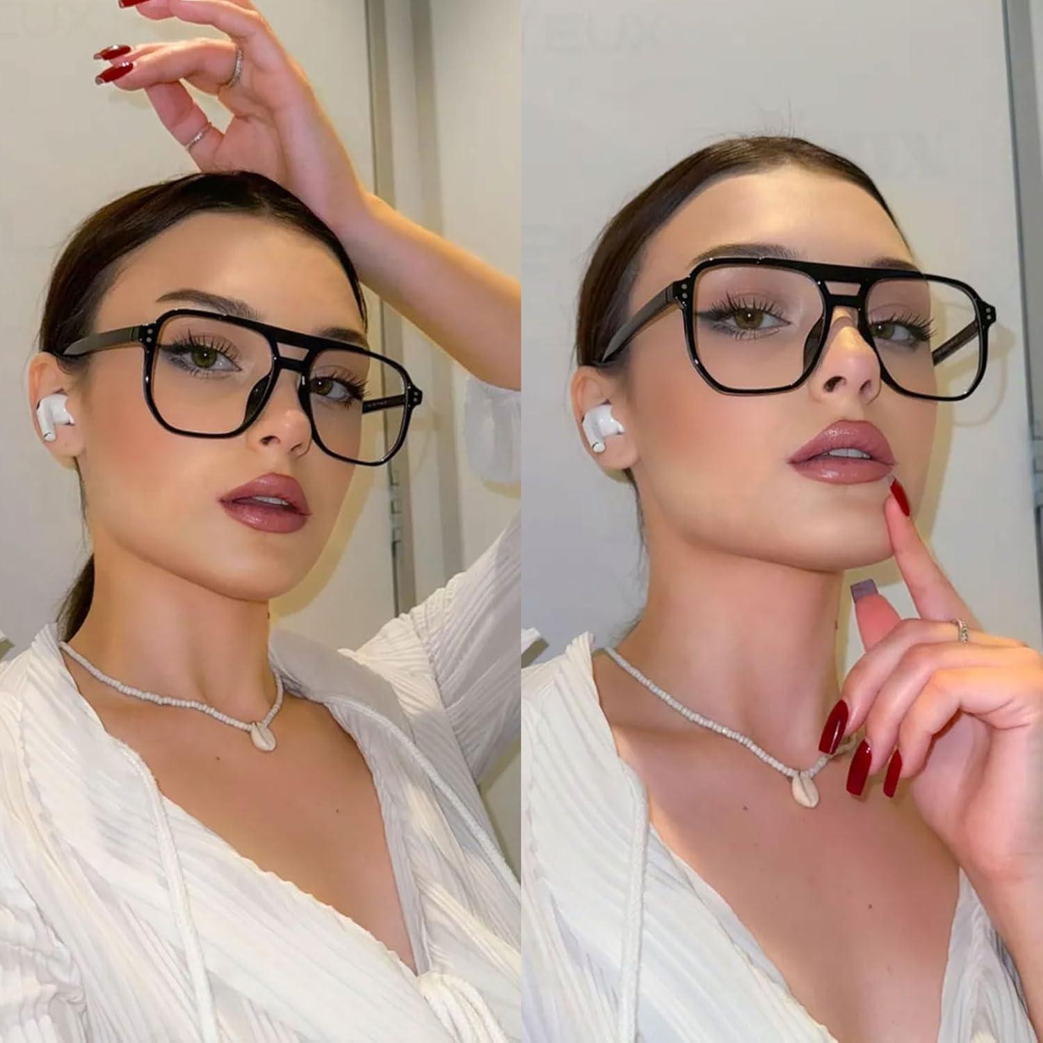 Gafas de Bloqueo de Luz Azul Retro Unisex Aviador SUN038B