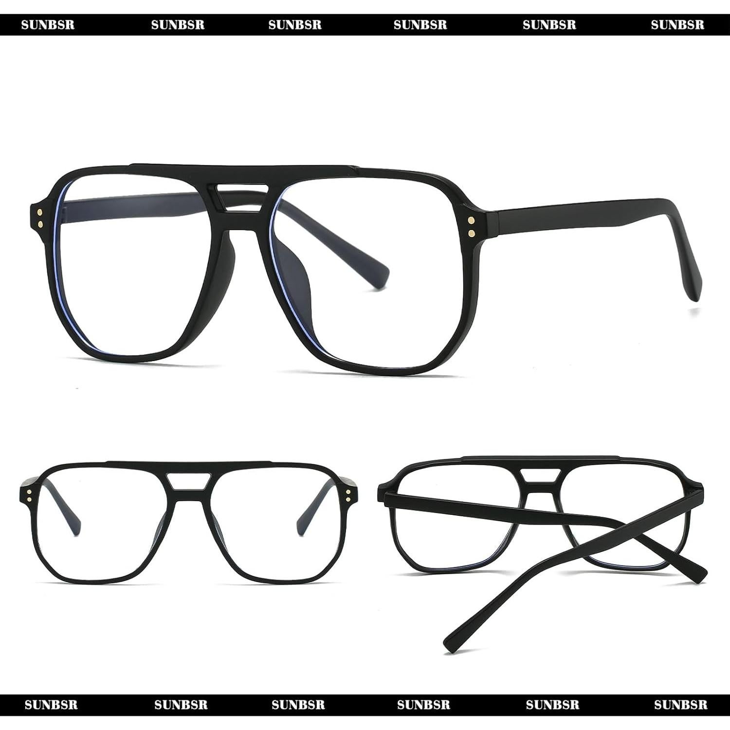 Gafas de Bloqueo de Luz Azul Retro Unisex Aviador SUN038B