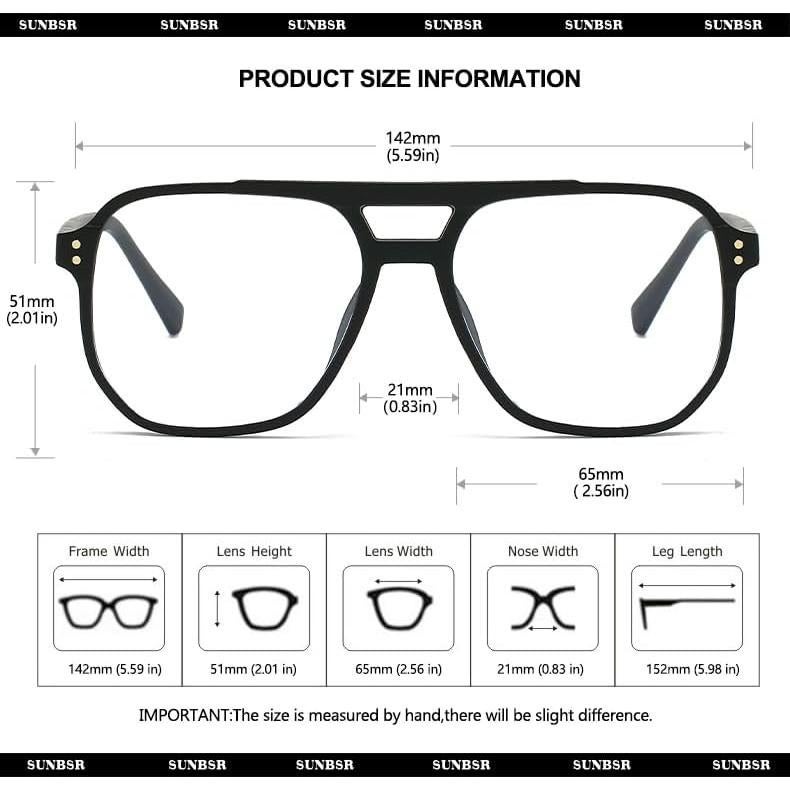 Gafas de Bloqueo de Luz Azul Retro Unisex Aviador SUN038B