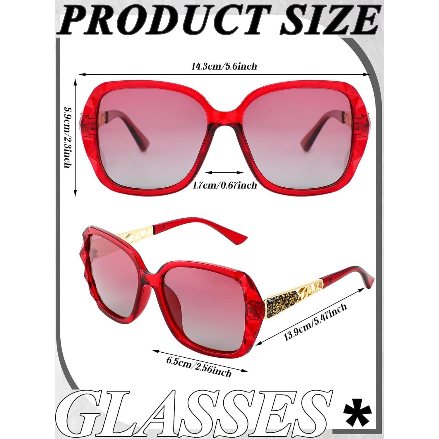 Gafas de Sol Polarizadas Frienda 3 Piezas para Mujeres