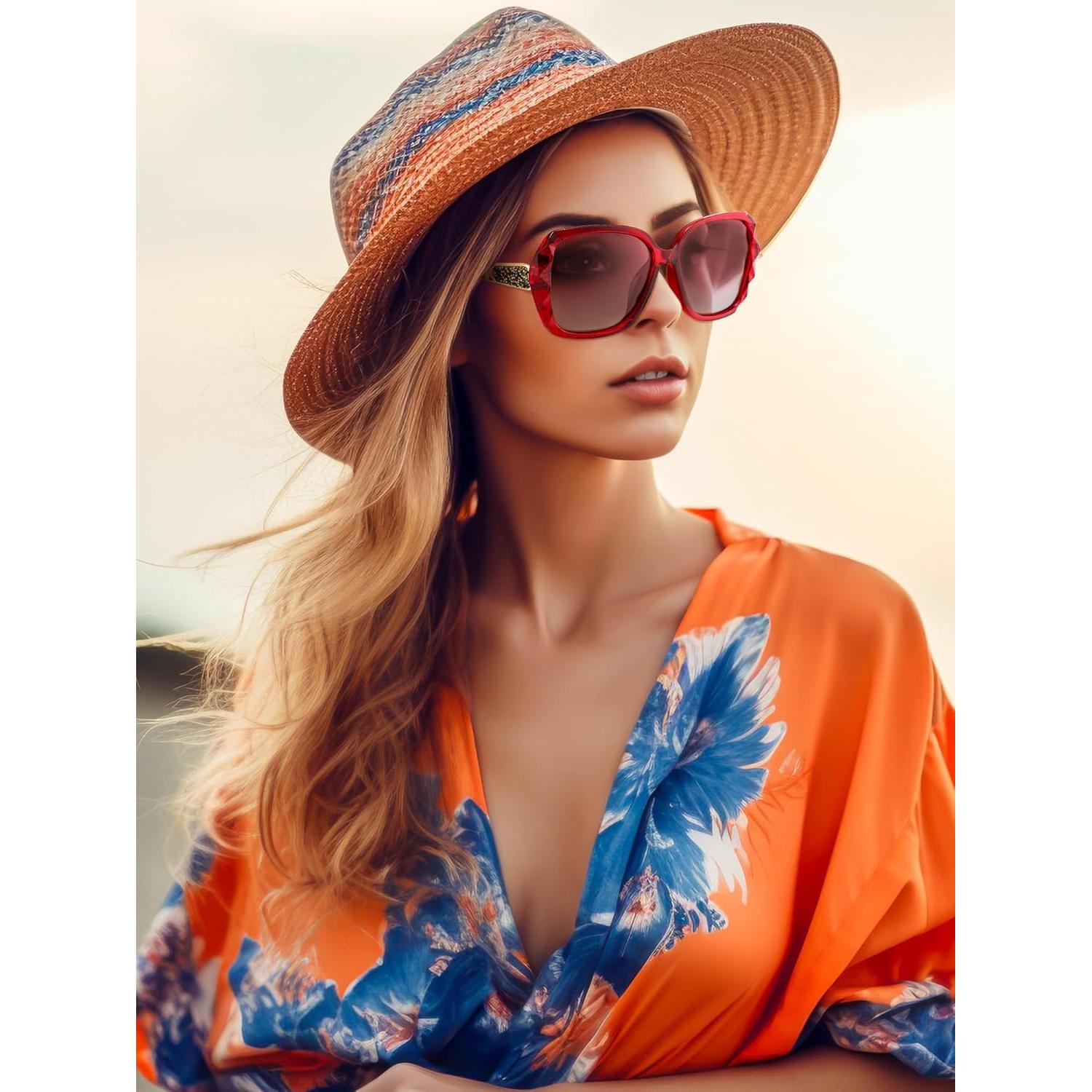Gafas de Sol Polarizadas Frienda 3 Piezas para Mujeres