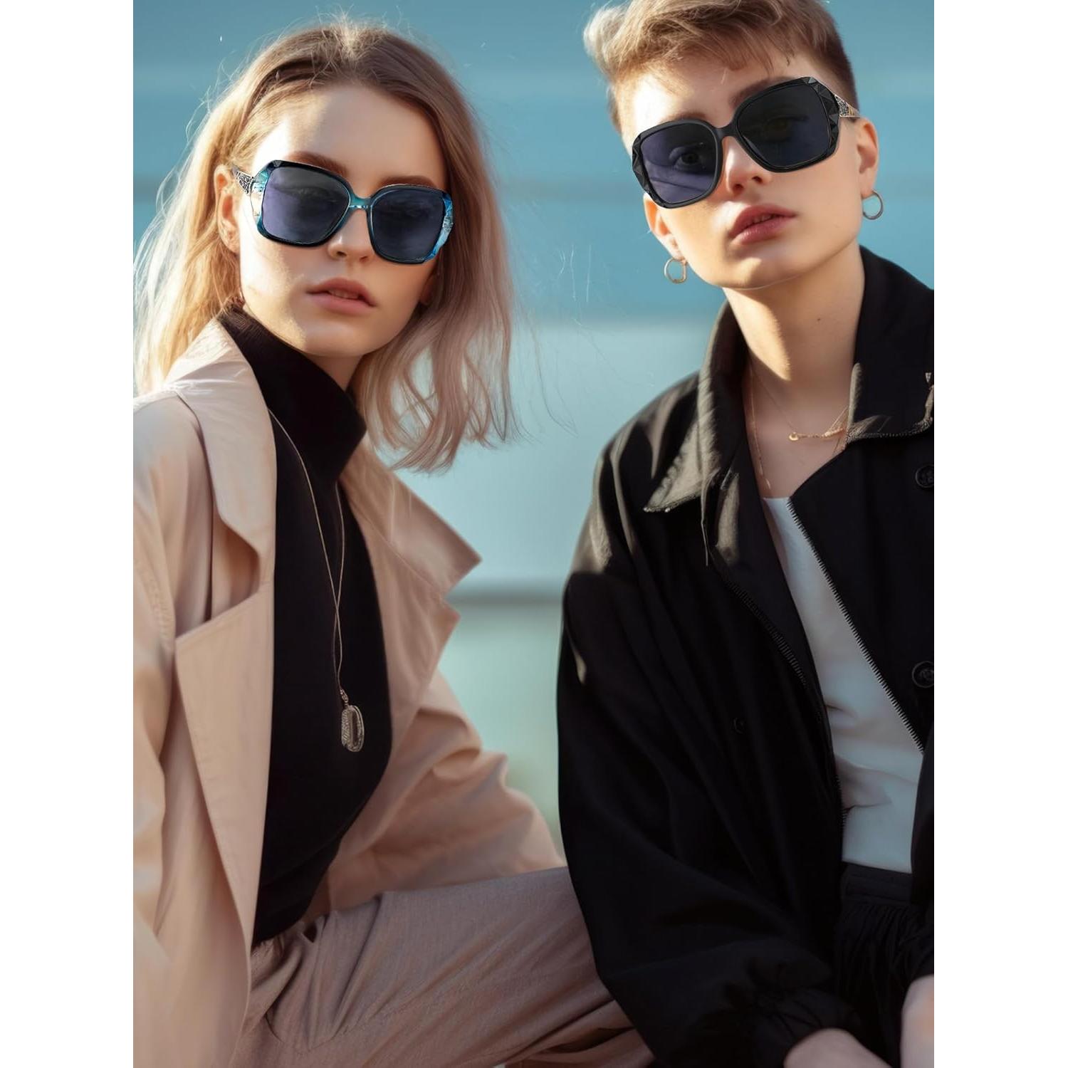 Gafas de Sol Polarizadas Frienda 3 Piezas para Mujeres