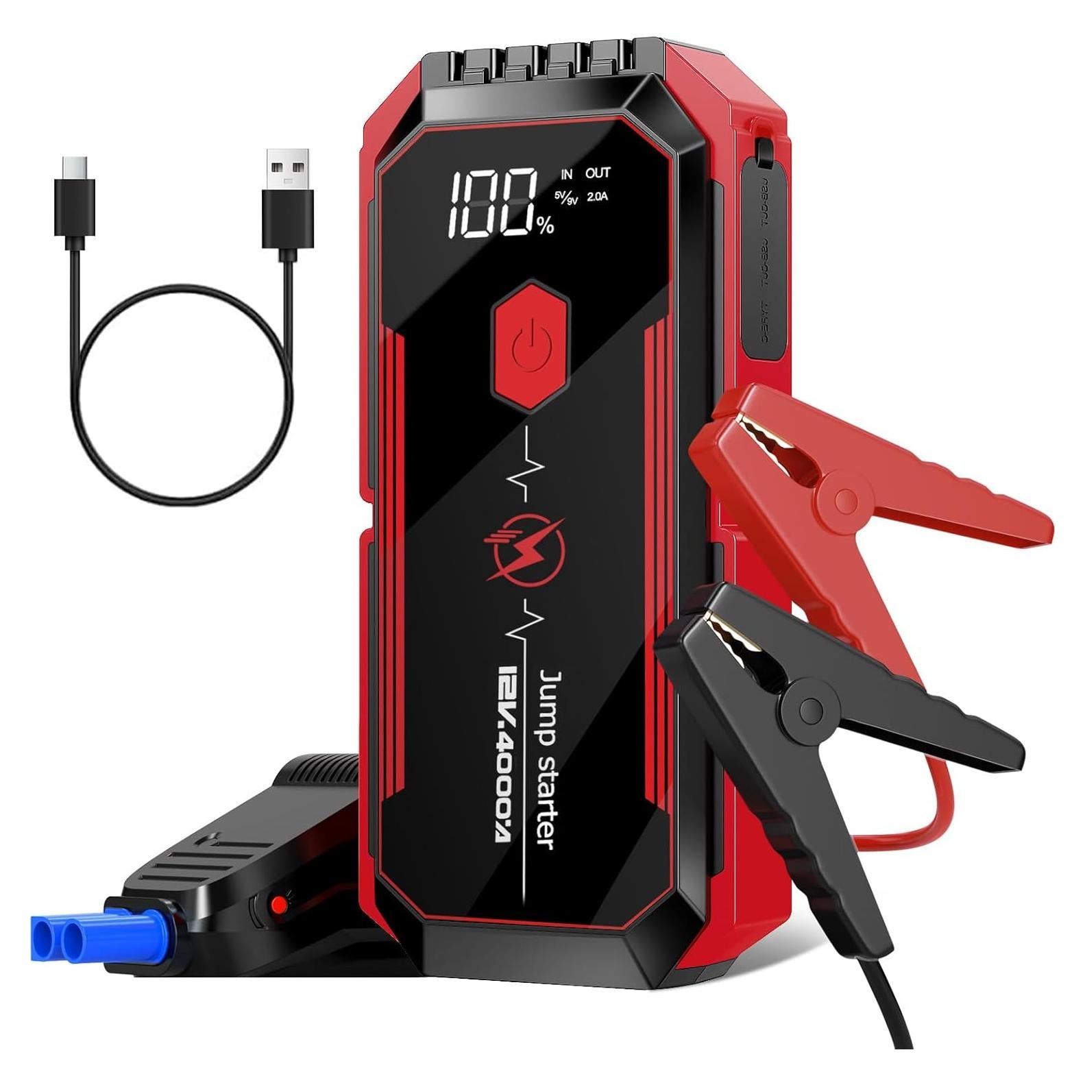 Arrancador de Salto PowQ B03 4000A 20000mAh Portátil