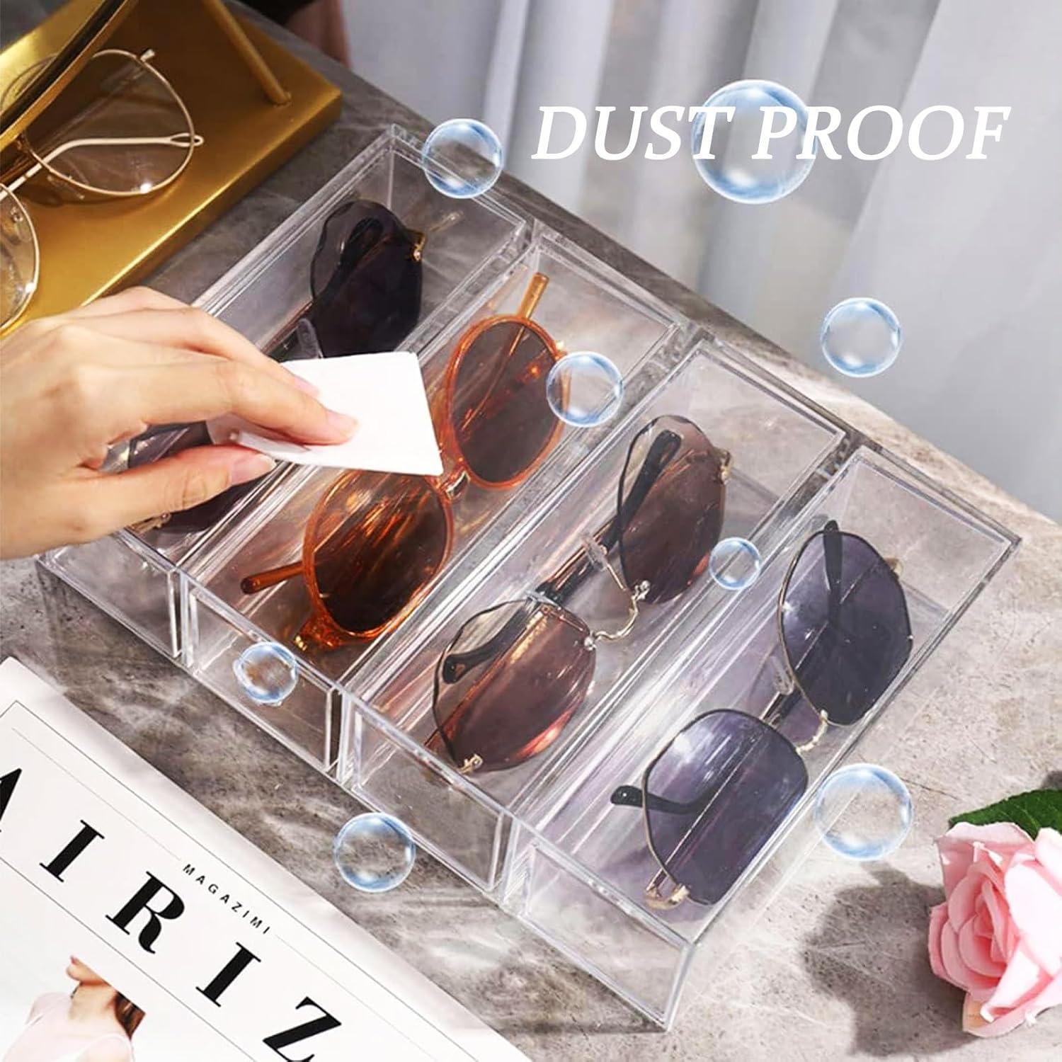 Organizador de Gafas de Sol Kenpal Acrílico Apilable 4 Cajones