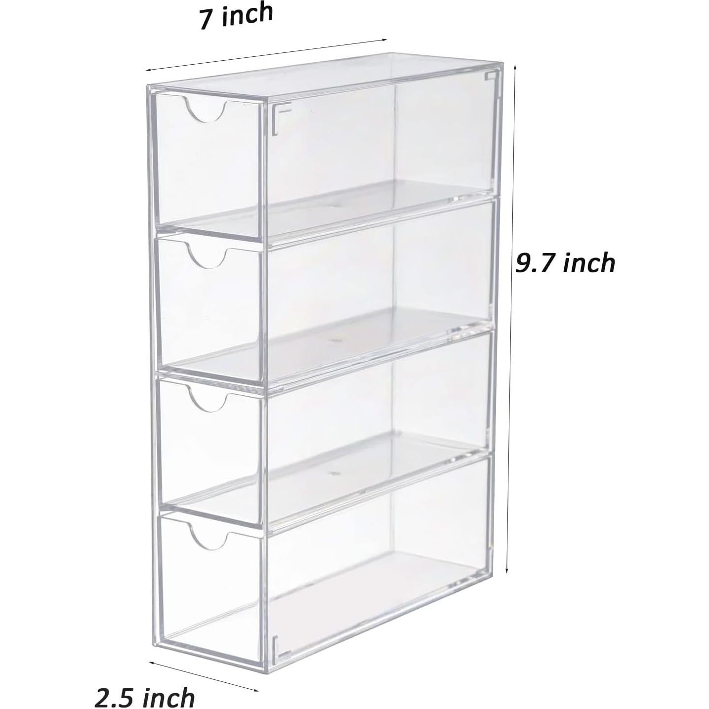 Organizador de Gafas de Sol Kenpal Acrílico Apilable 4 Cajones