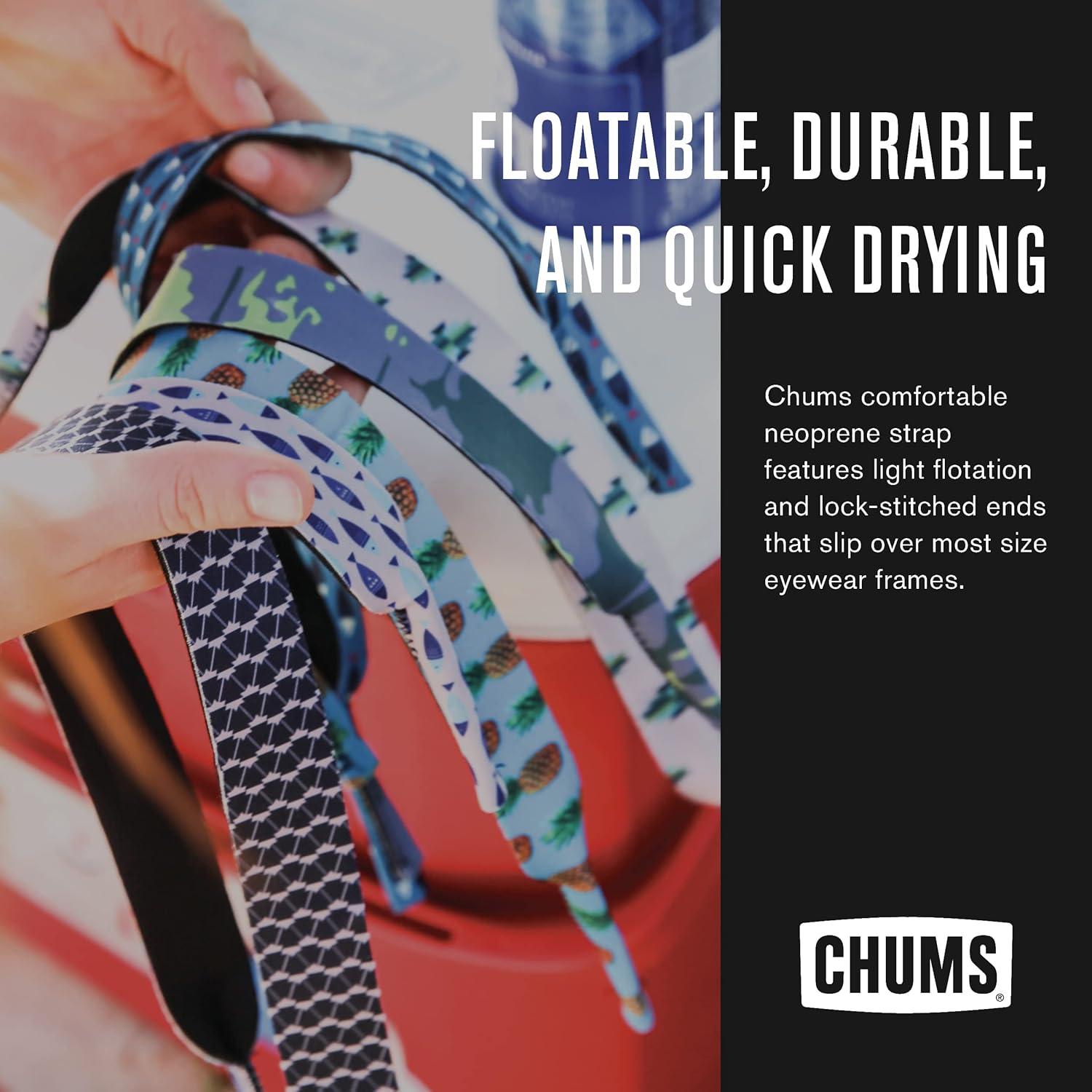 Retenedor de Gafas Chums Neopreno Grande Flotante Púrpura