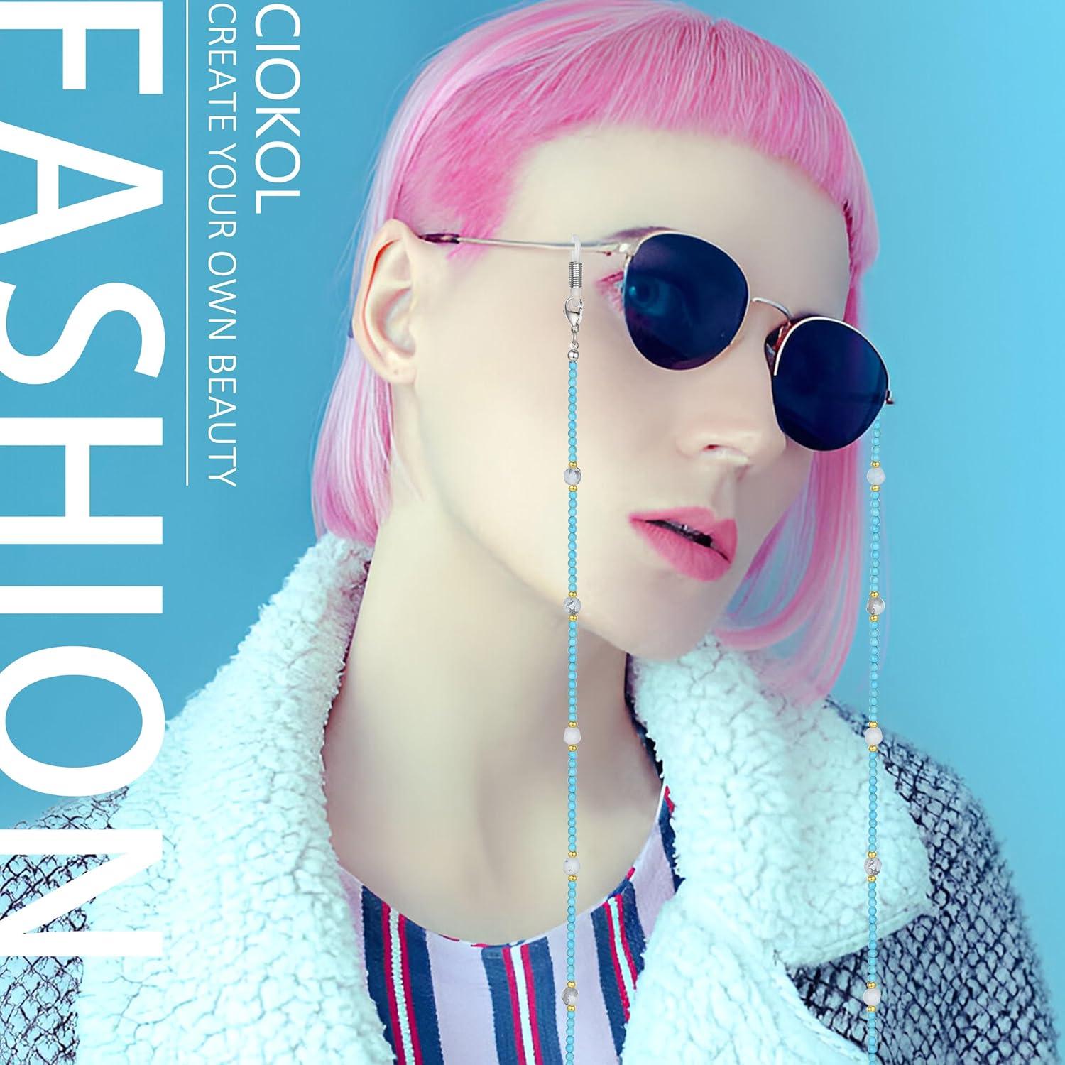 Cadena de Gafas Harmony - Soporte de Piedra Natural 78.74 cm