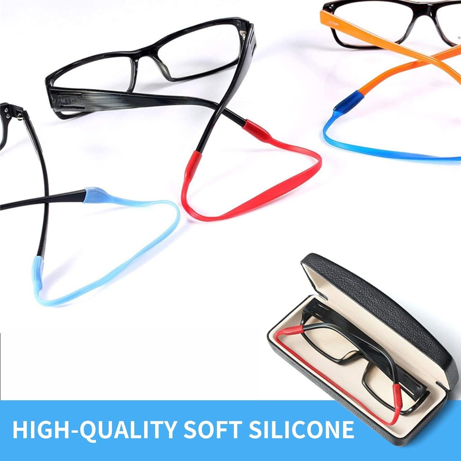 12 Correas de Gafas de Silicona para Niños y Adultos