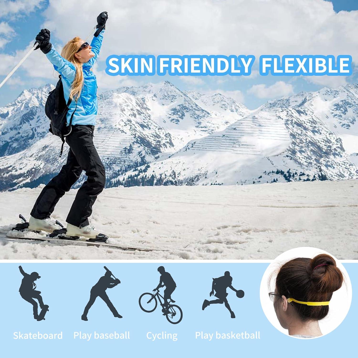 12 Correas de Gafas de Silicona para Niños y Adultos