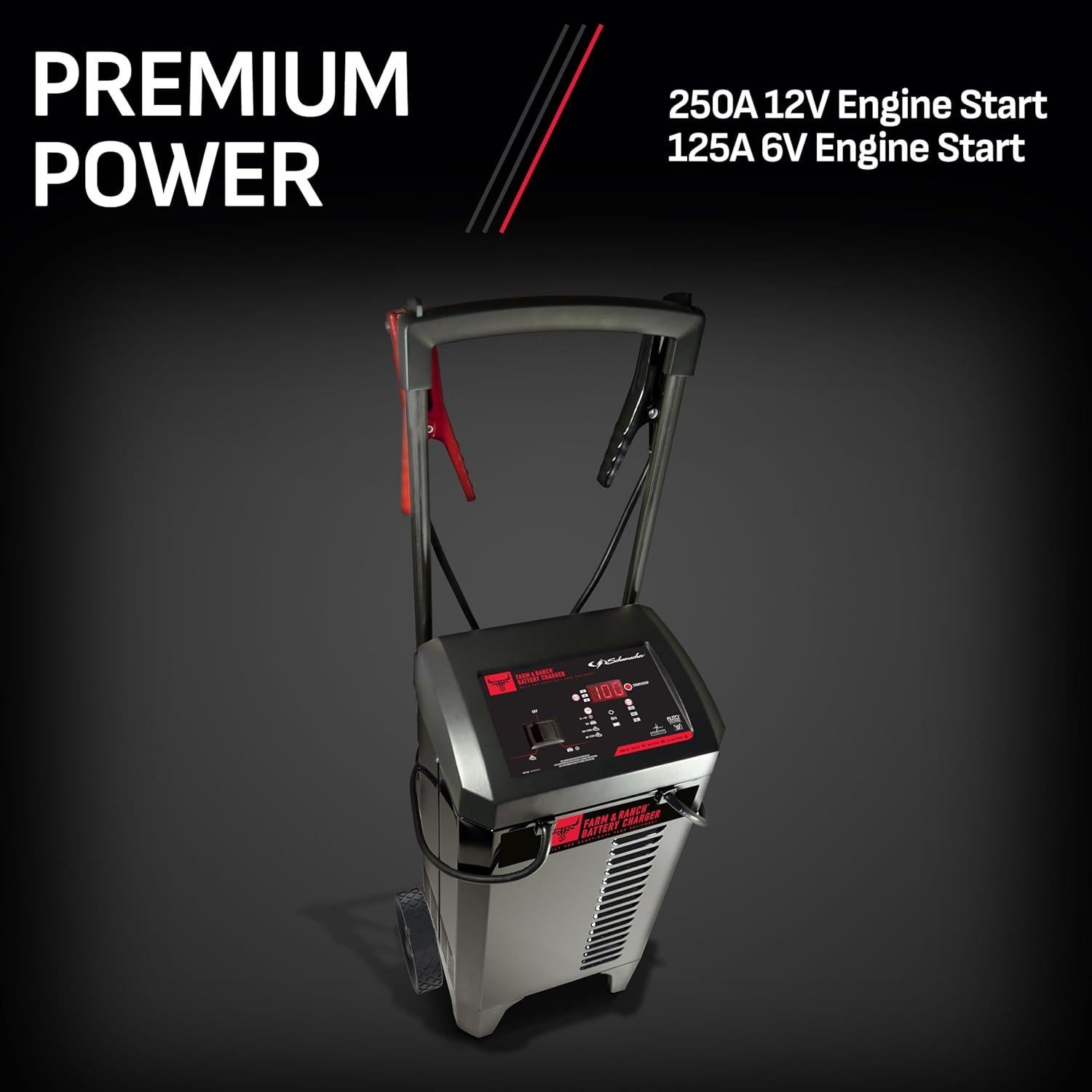 Cargador y Arrancador Schumacher FR01336 250A 6V/12V Automático