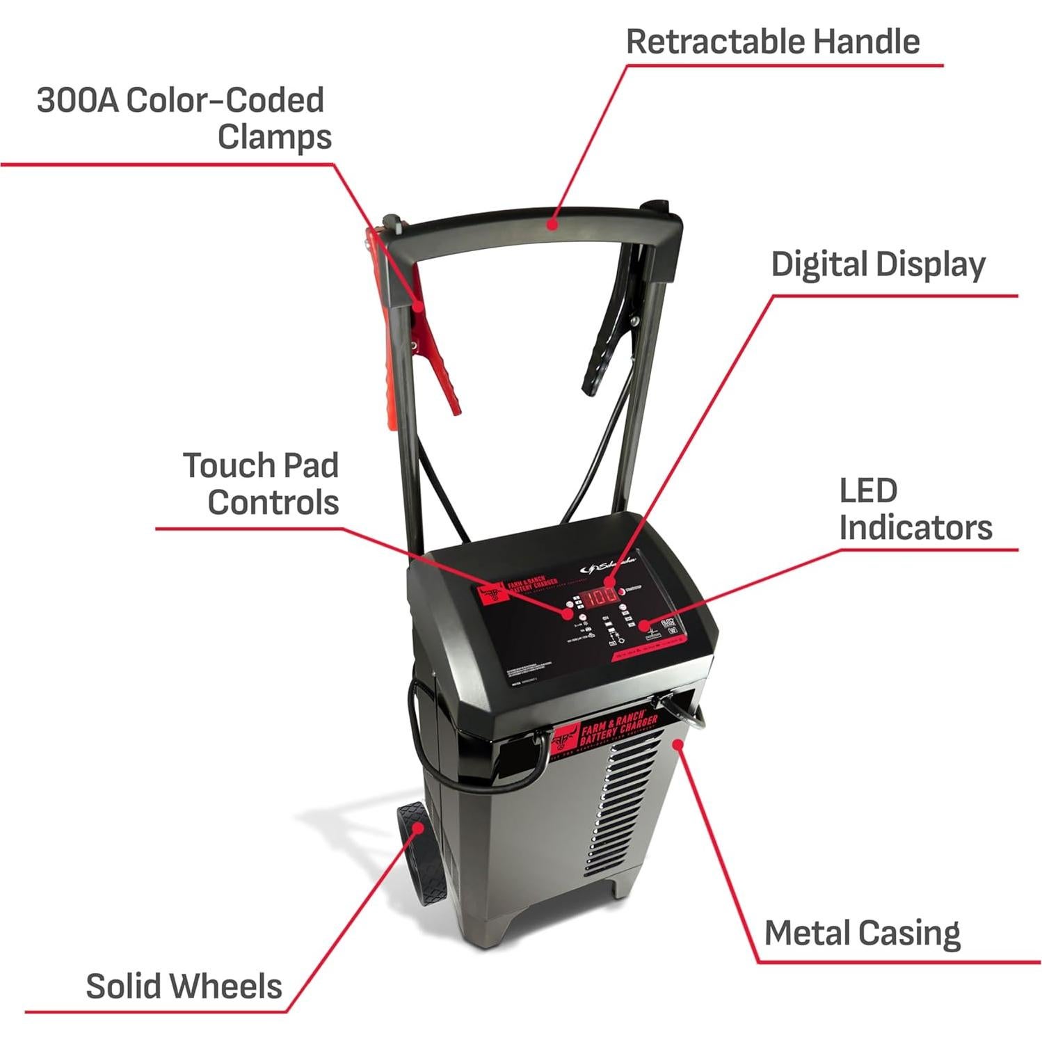 Cargador y Arrancador Schumacher FR01336 250A 6V/12V Automático