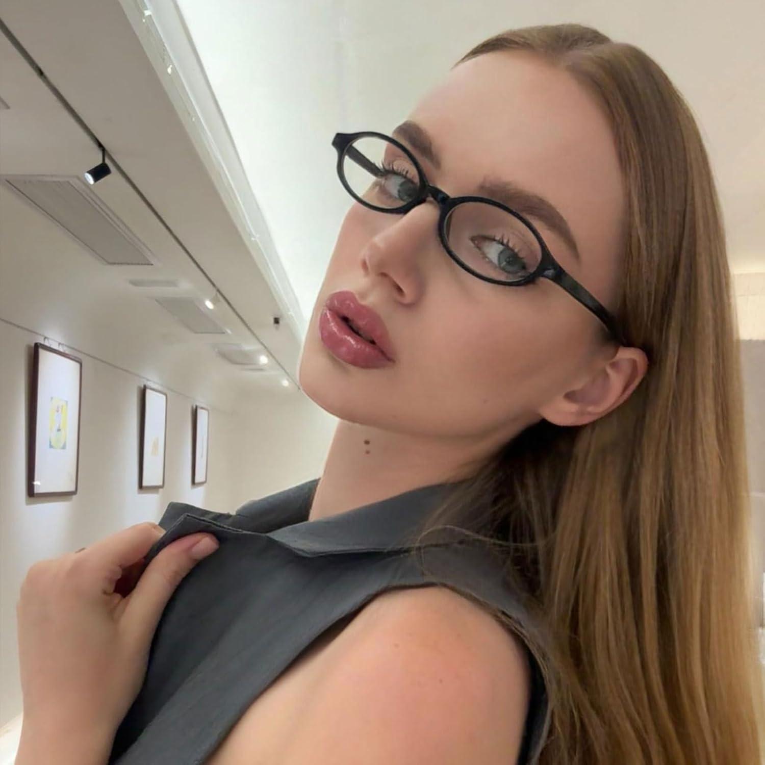 Gafas Rectangulares Y2K Anti-Luz Azul para Cosplay