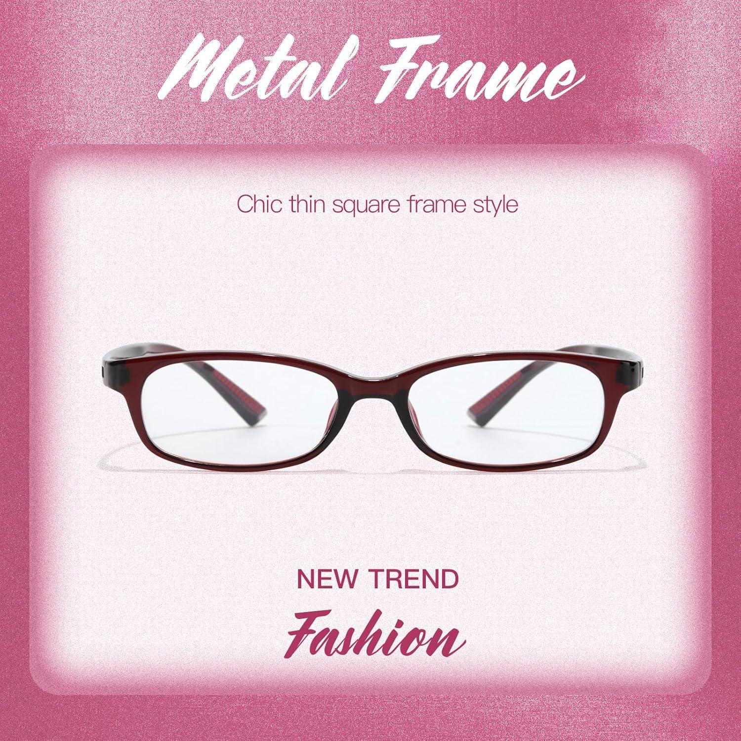 Gafas Rectangulares Y2K Anti-Luz Azul Moda Femenina