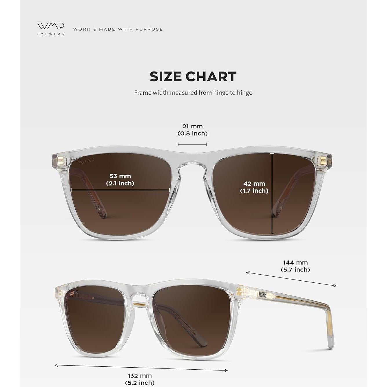 Gafas de Sol WMP Pro Cuadradas Polarizadas para Hombres