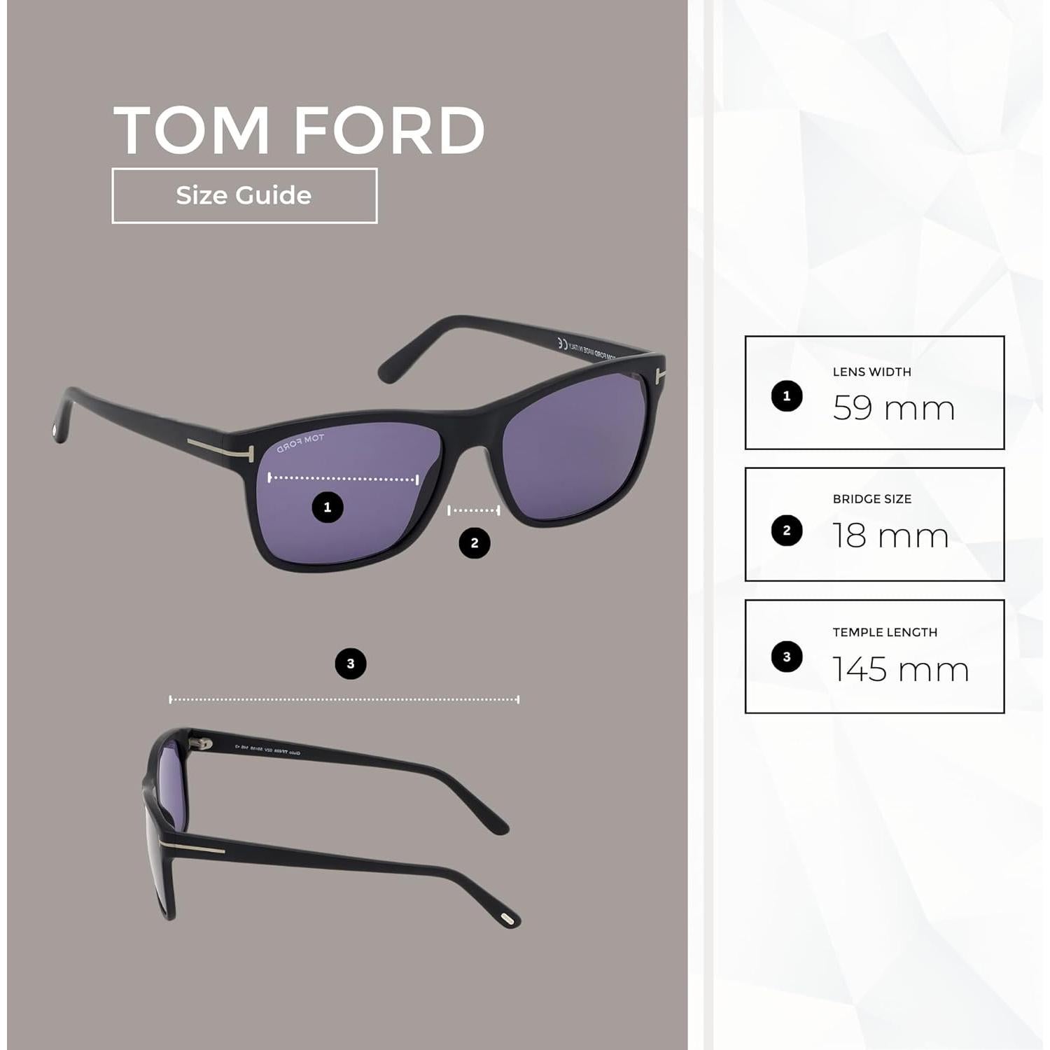 Gafas de sol cuadradas Tom Ford FT0698 Giulio + Kit iWear