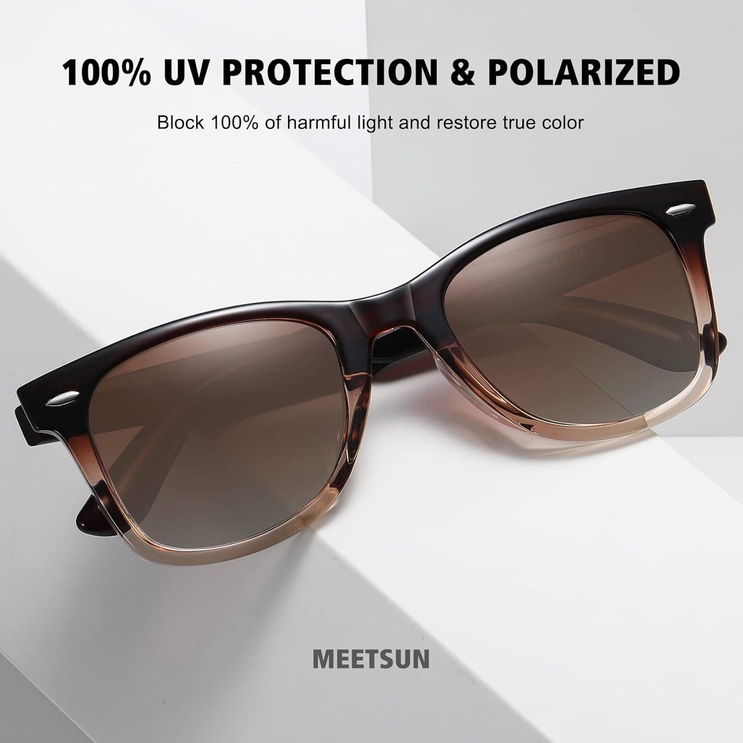 Gafas de Sol Polarizadas MEETSUN Retro UV400 Unisex (3 Paquete)