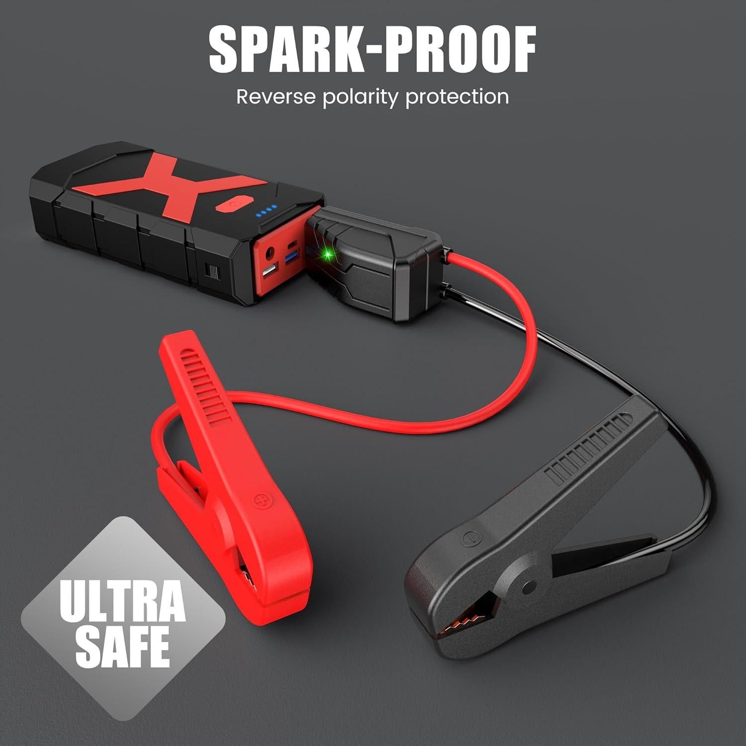 Arrancador de Batería BooKoo A9 2000A 12V Portátil