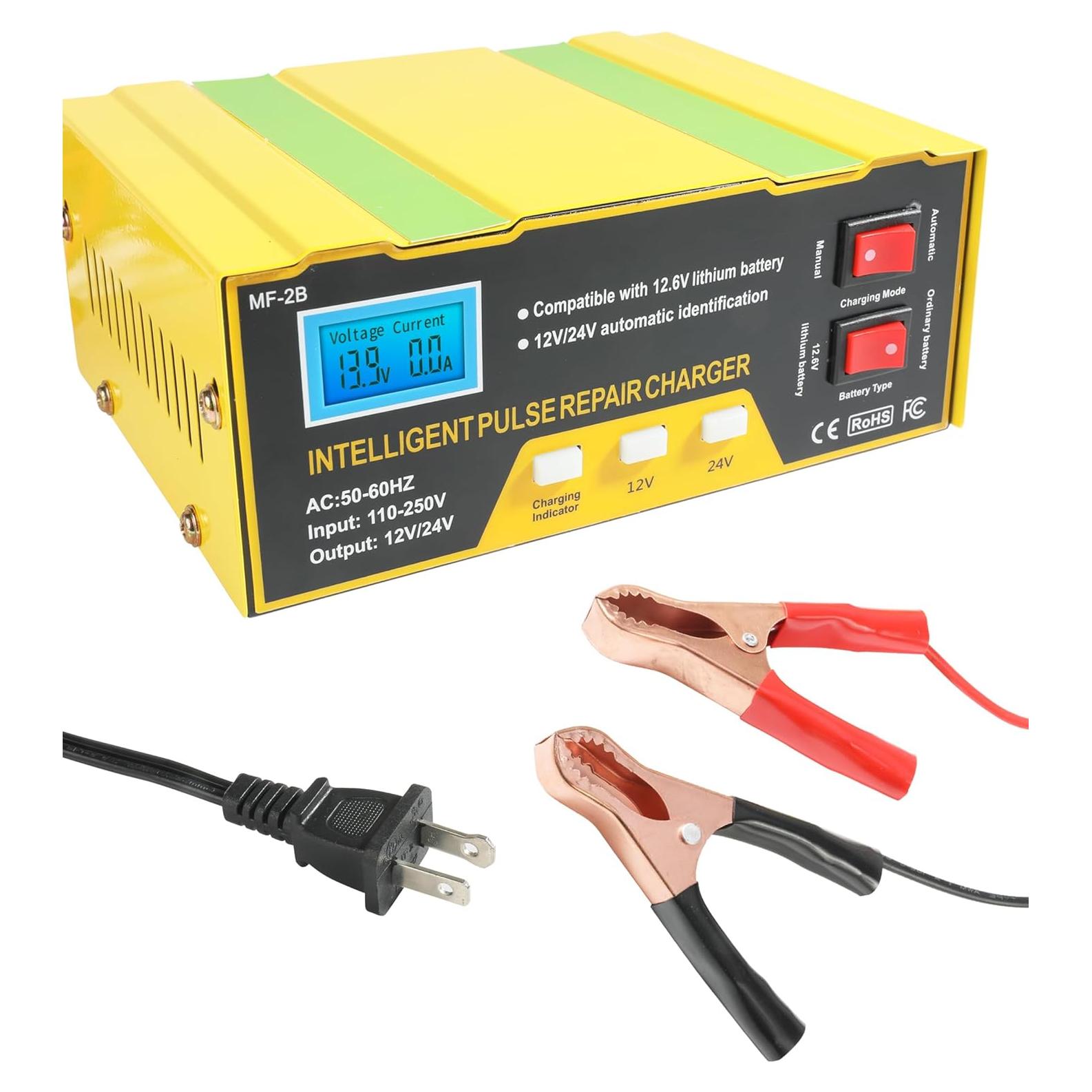 Cargador de Batería UBOG 12V Automático con Reparación