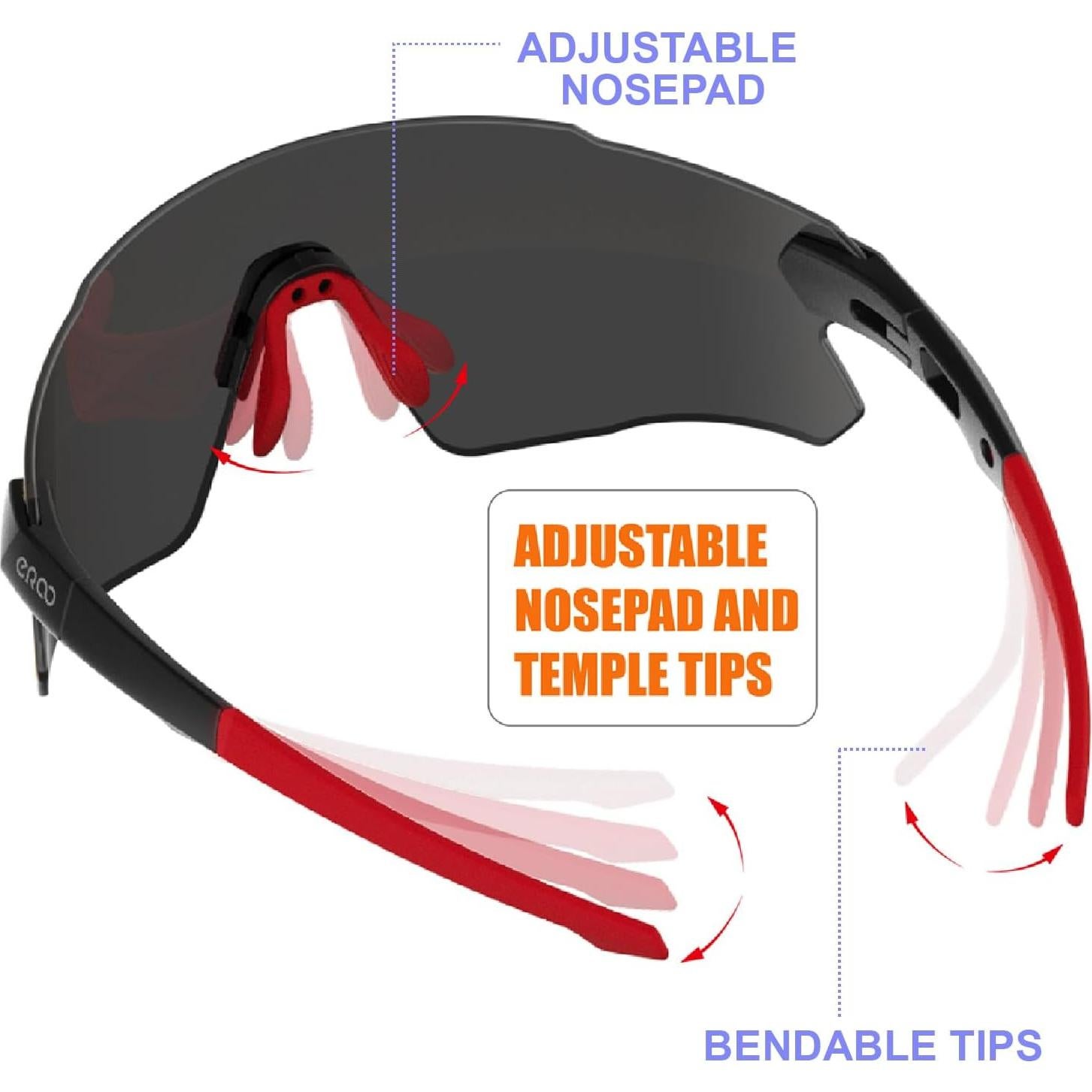 Gafas de sol deportivas ER00 para adolescentes y mujeres pequeñas