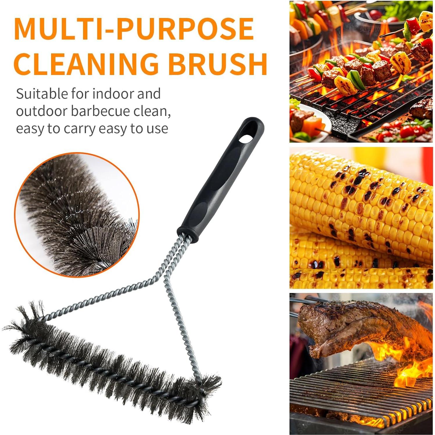 Cepillo de Parrilla Jekero 27.94 cm Acero Inoxidable 360°