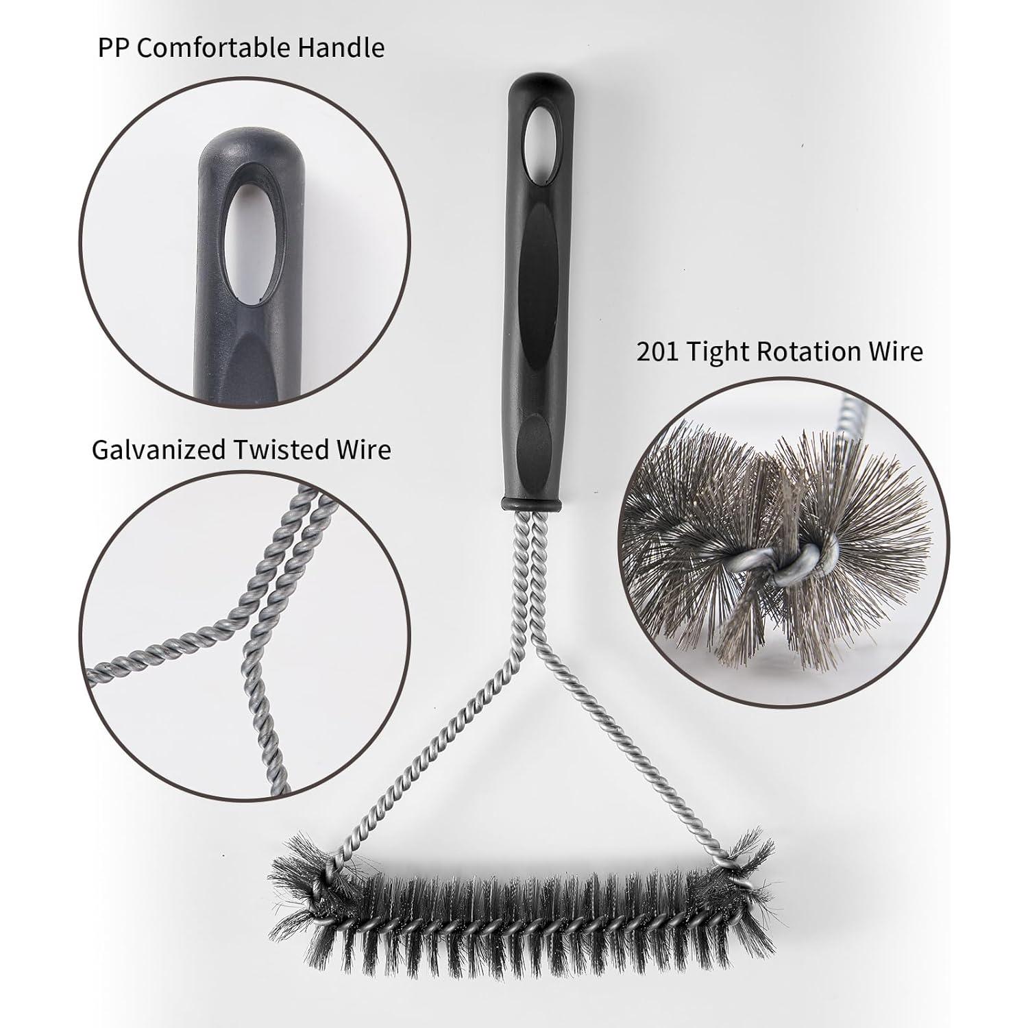 Cepillo de Parrilla Jekero 27.94 cm Acero Inoxidable 360°