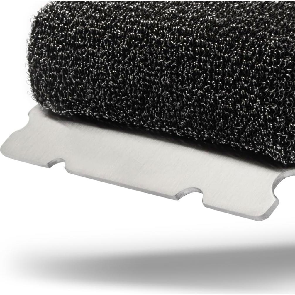 Cepillo y Raspador BBQ-AID Sin Cerda - Mango de Madera 43 cm