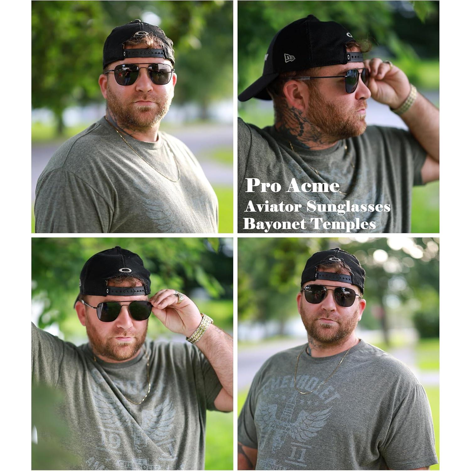 Gafas de sol aviador Pro Acme polarizadas para hombres