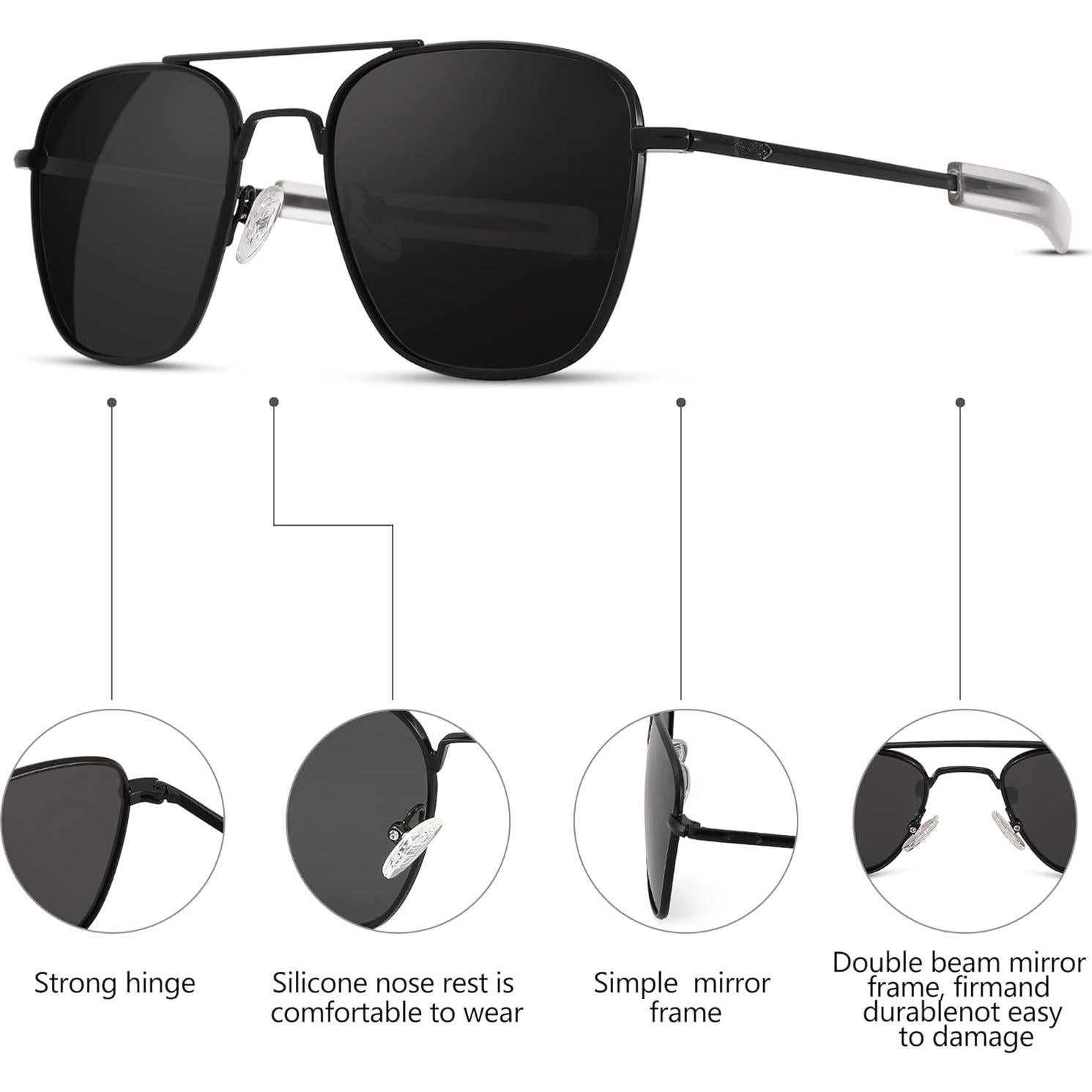 Gafas de sol aviador Pro Acme polarizadas para hombres