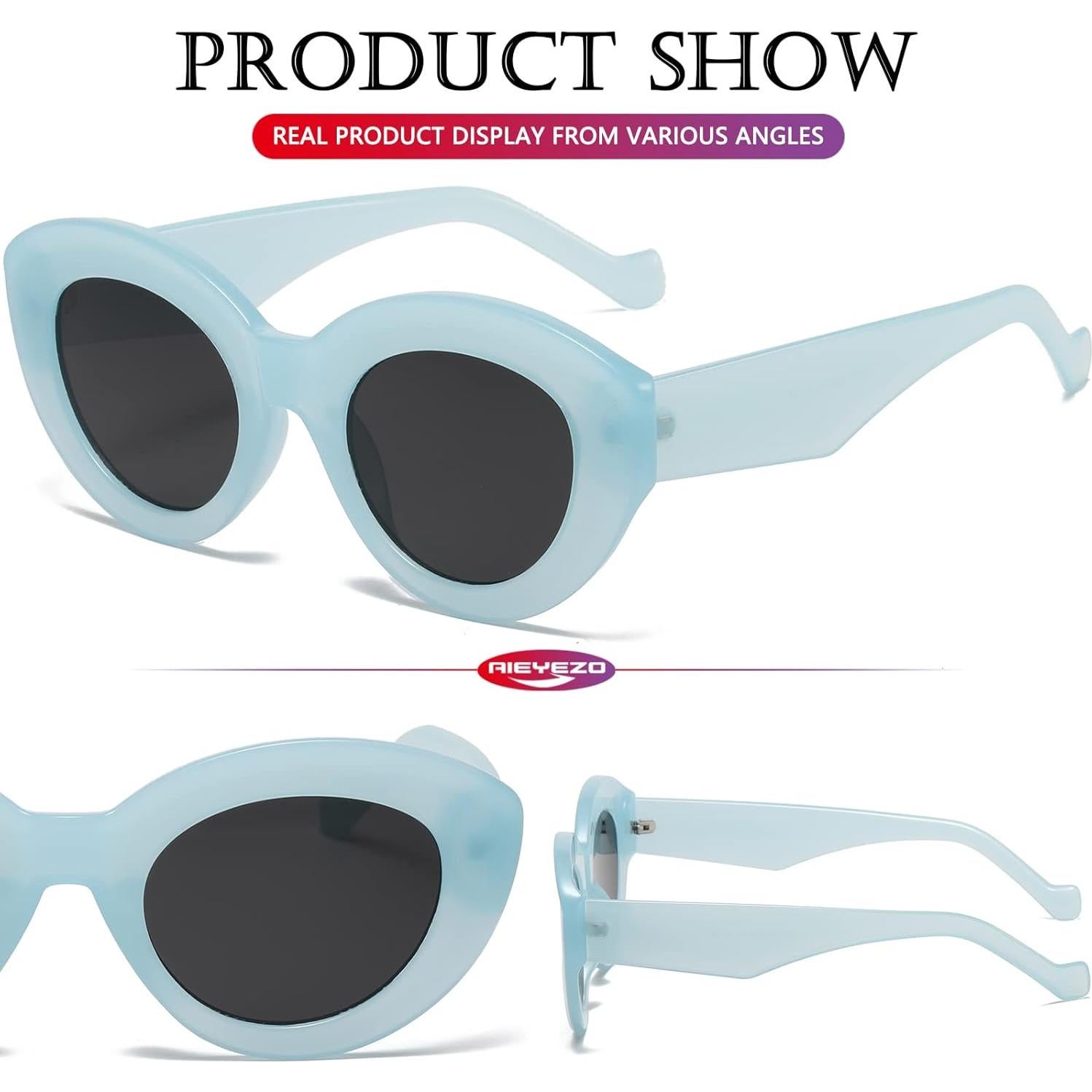 Gafas de sol ojo de gato AIEYEZO para mujeres, retro chic