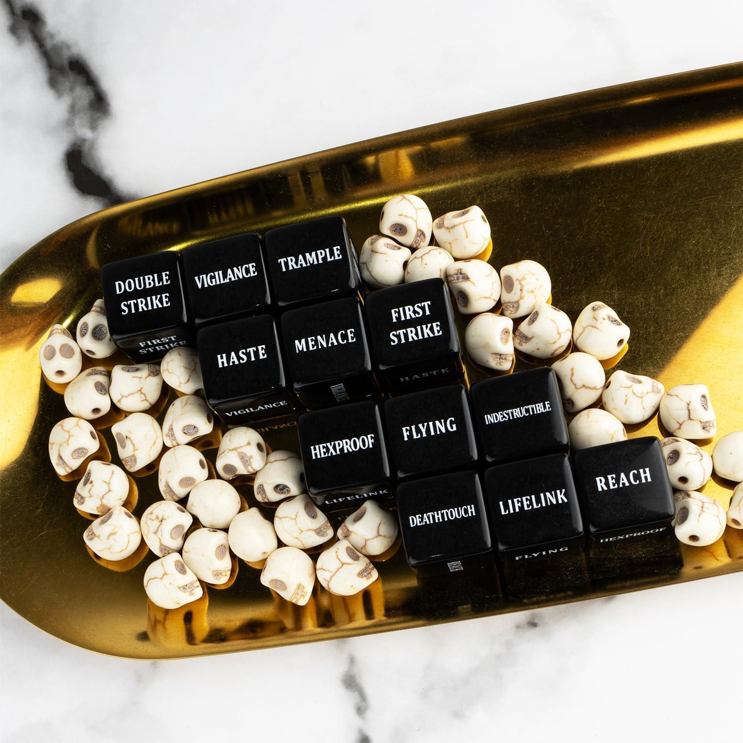 48 Dados Contadores MTG LAMJAM con Bolsa de Terciopelo