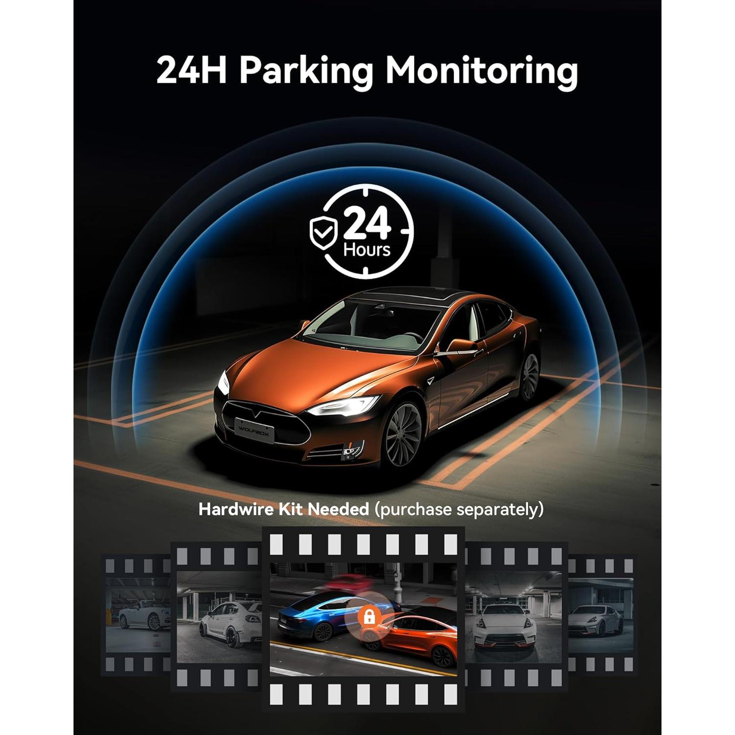 Cámara Espejo Retrovisor WOLFBOX G850 4K con WiFi y GPS