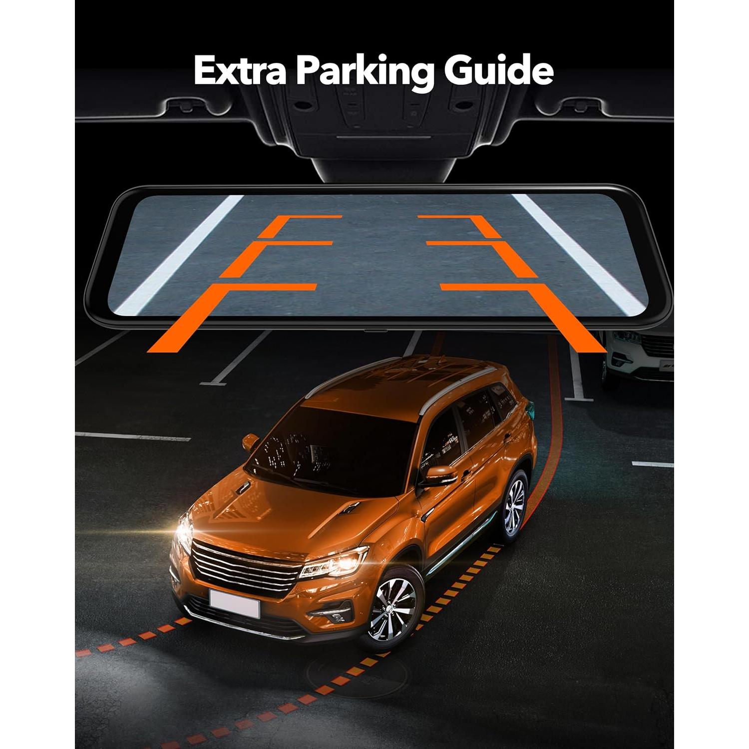 Cámara Espejo Retrovisor WOLFBOX G850 4K con WiFi y GPS