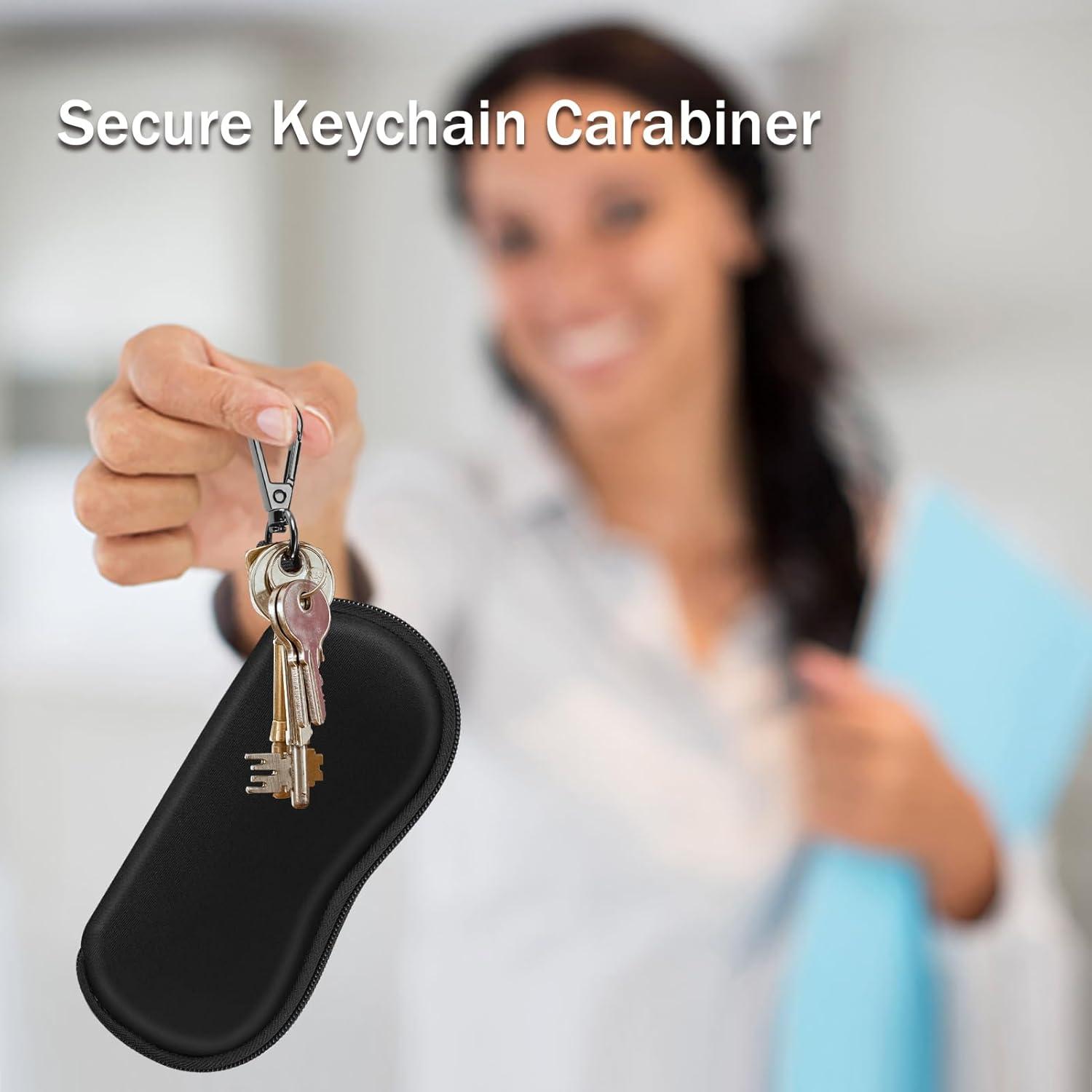 Funda de Gafas Fintie Neopreno con Mosquetón Negra 19x9cm