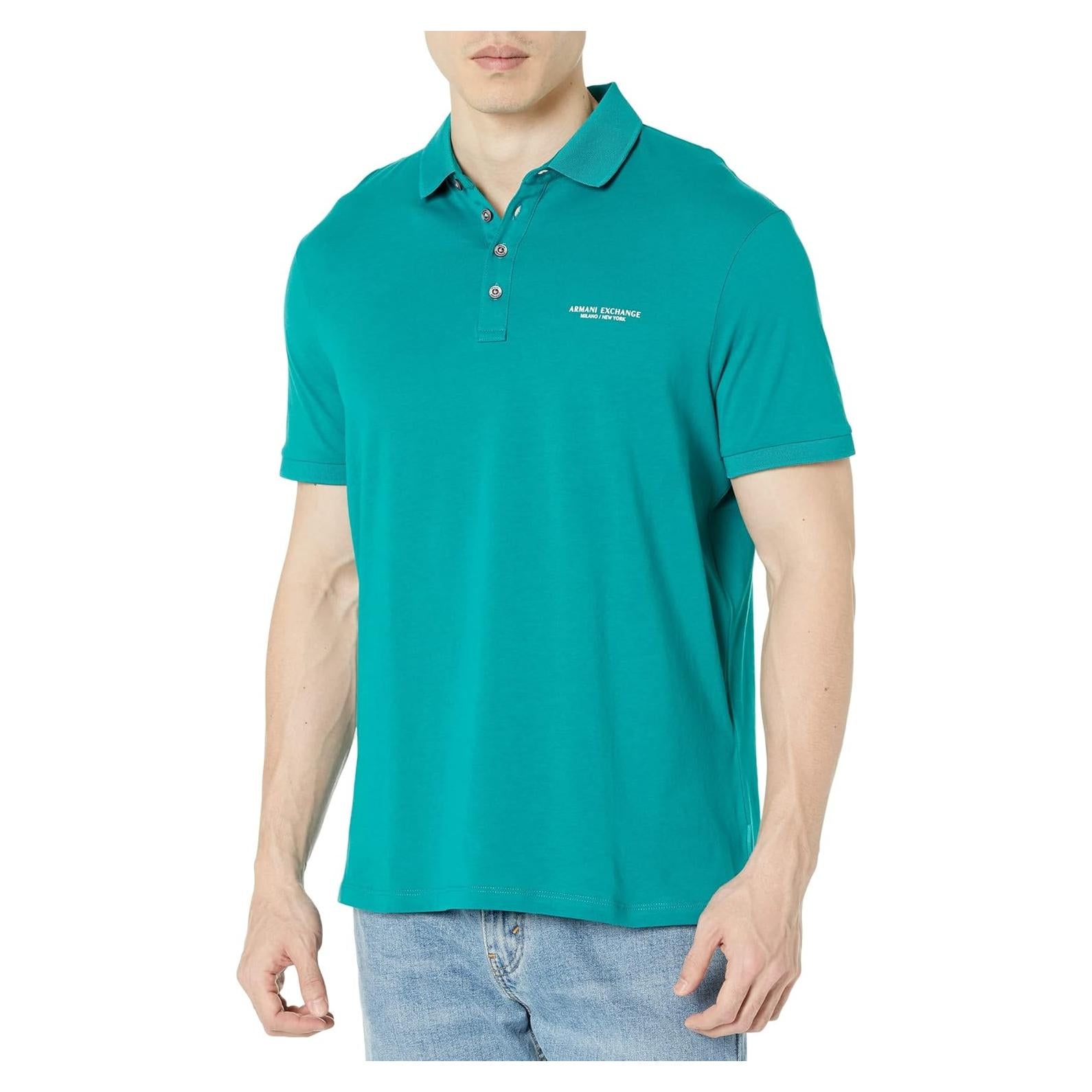 Armani Exchange Men's Milano/New York Jersey Polo