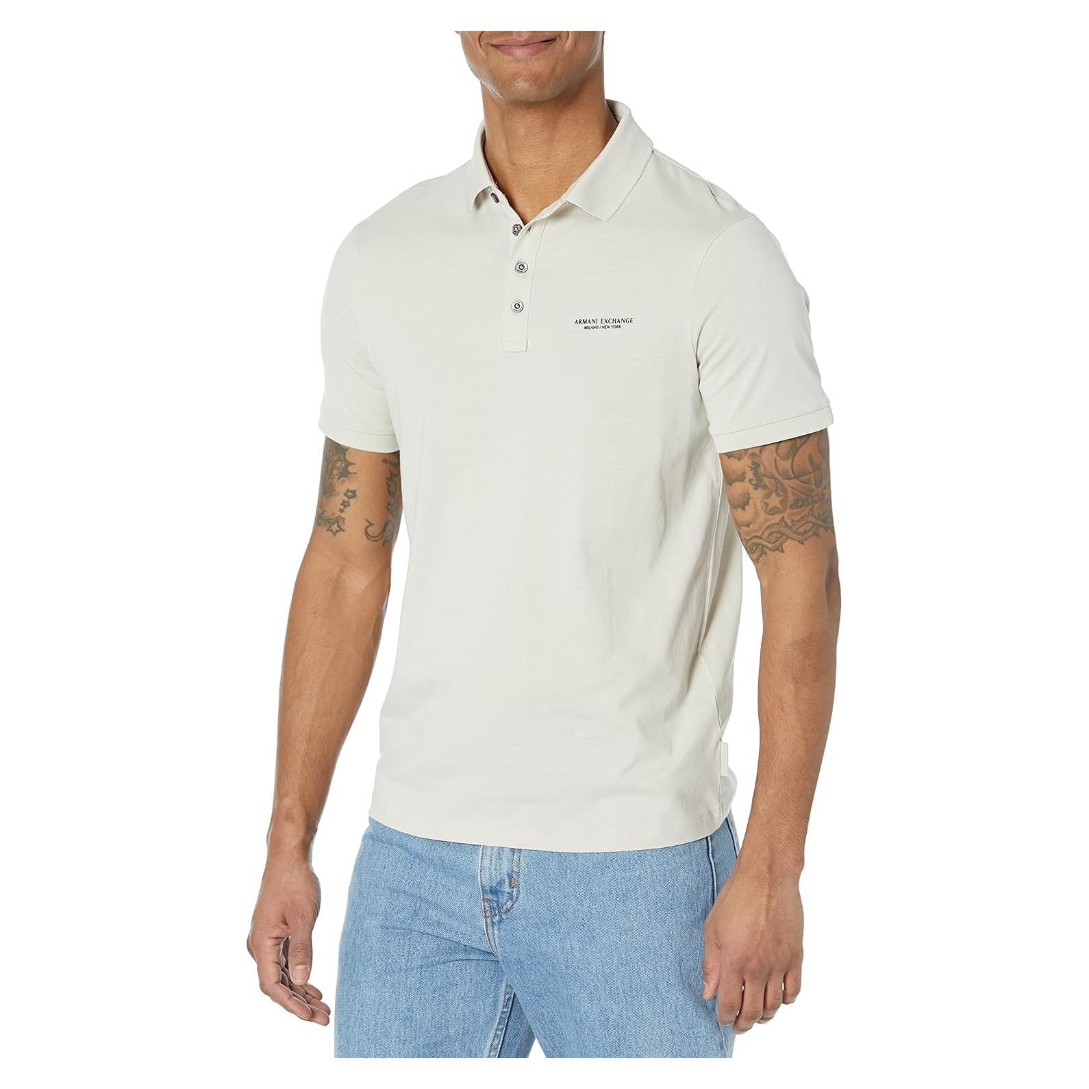 Polo Jersey Armani Exchange Hombre X-Pequeño Pimienta